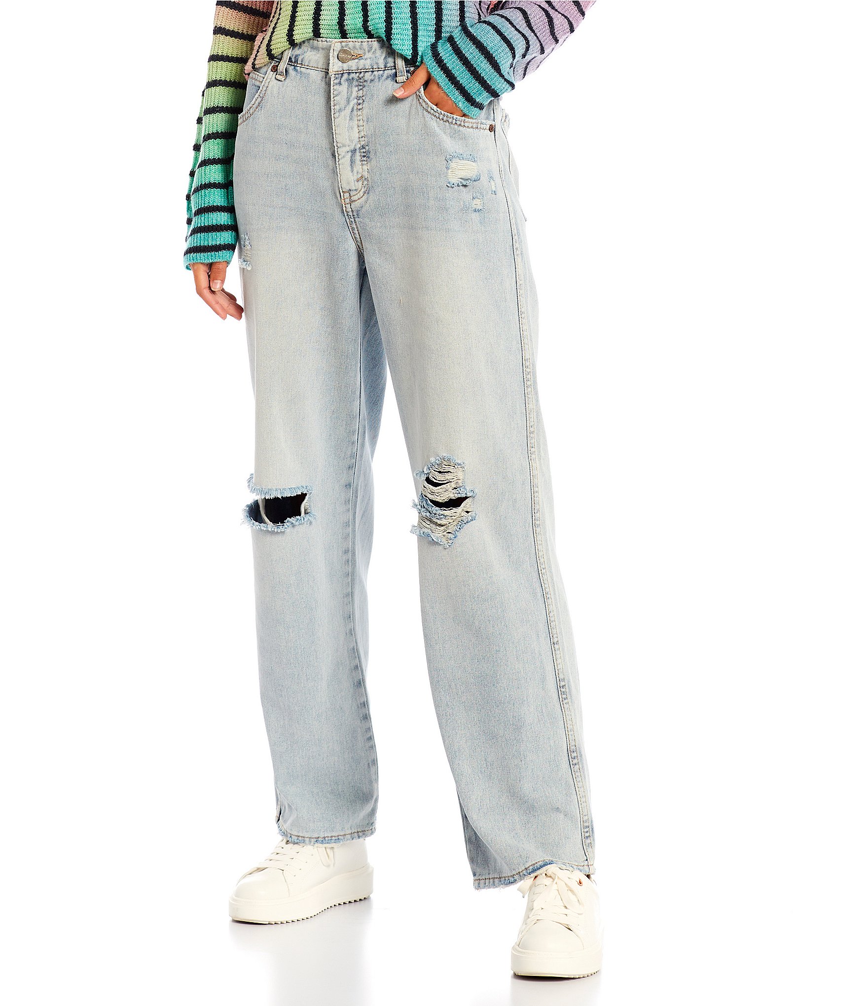 Circus NY Low Rise Slouch Straight Jeans | Dillard's