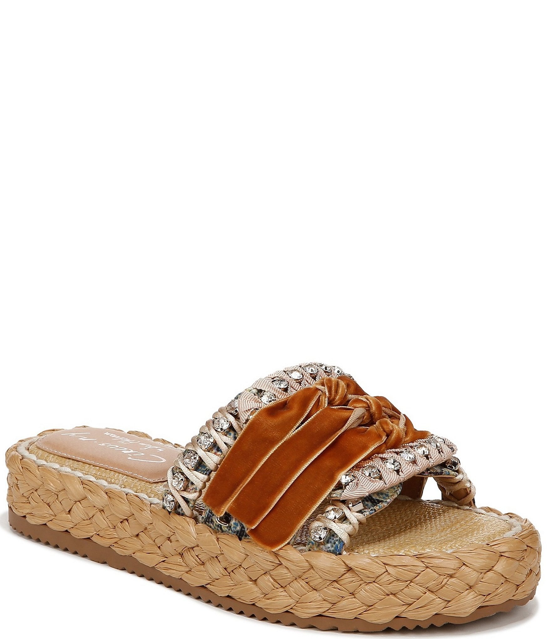 White Vegan Leather & Rhinestone Slide Sandals – Lavender Latte Boutique