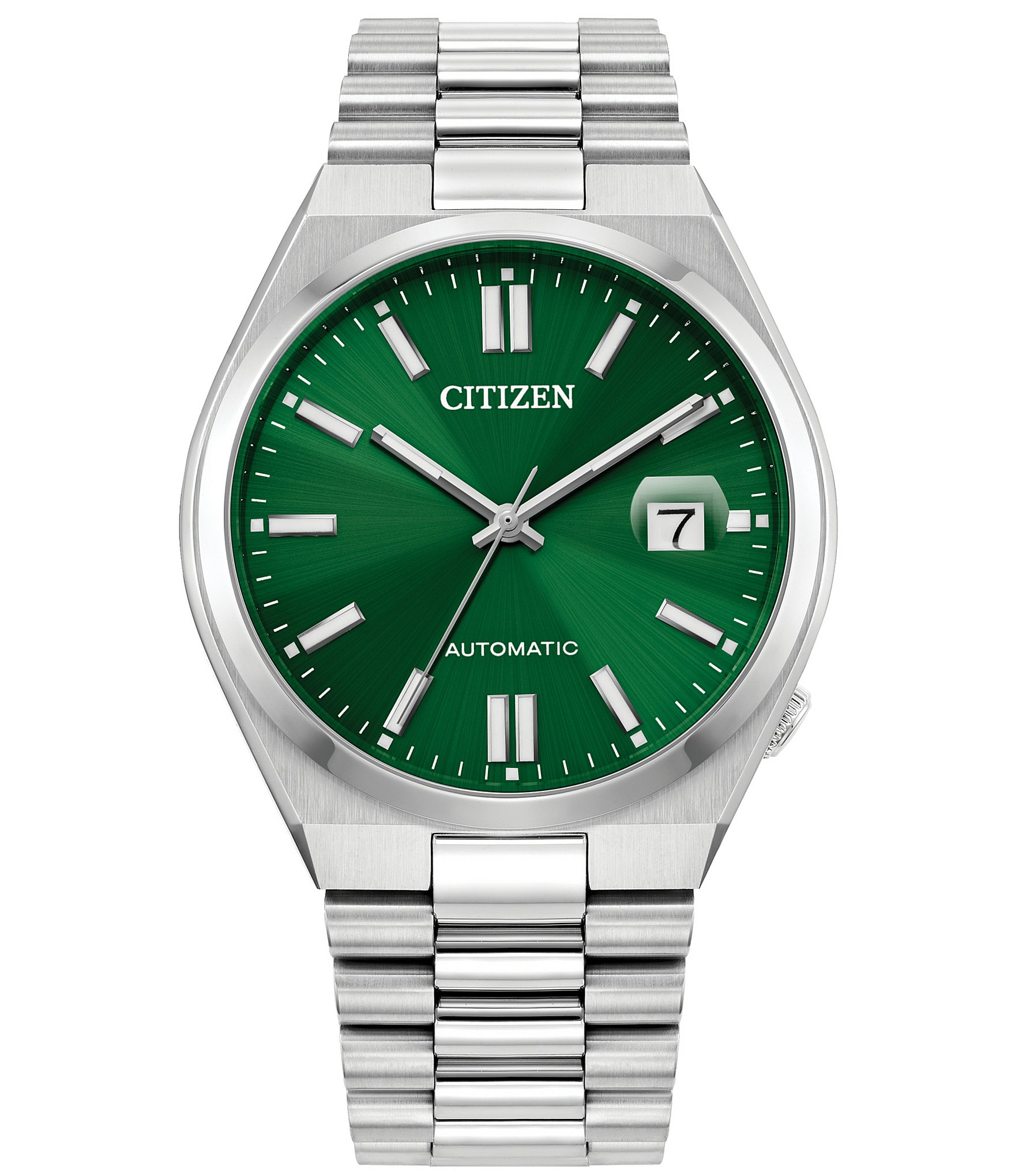 Citizen Men's Automatic Water Resistance 50 Silver Green Watch