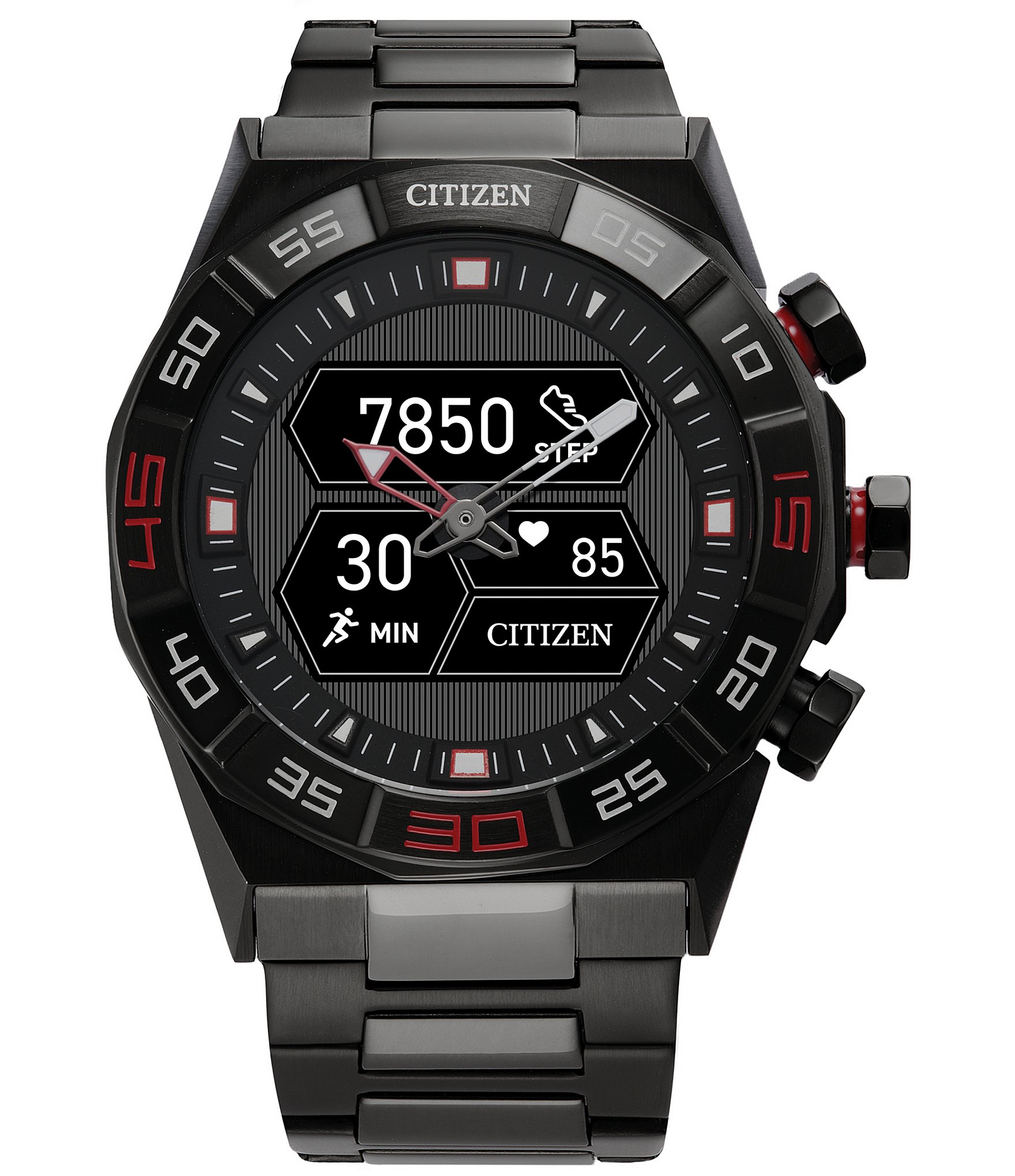 Citizen Men's CZ Hybrid Smart Stainless Steel Bracelet Watch