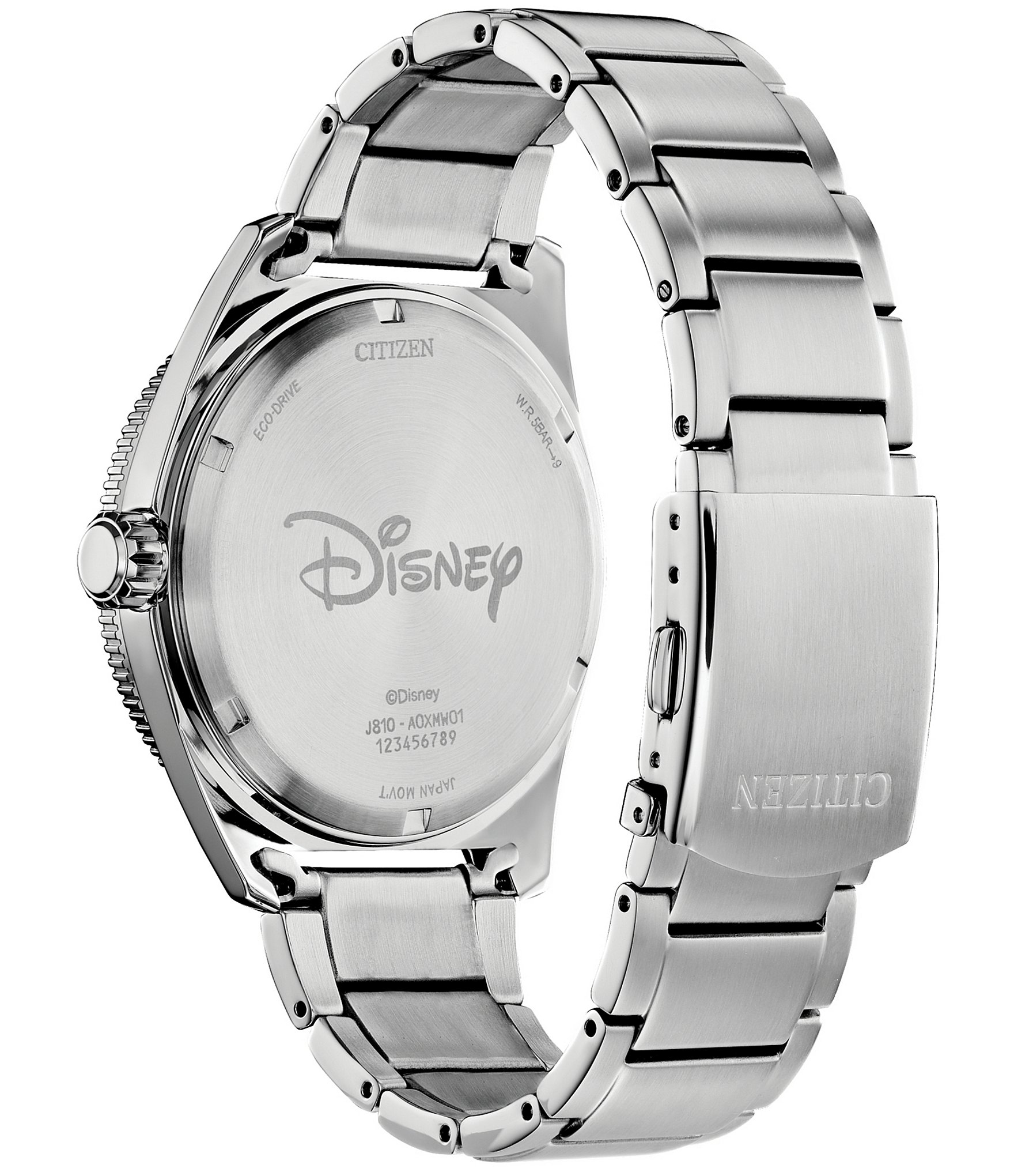 Citizen Men's Disney Collection Tee Time Mickey Three Hand Stainless Steel Bracelet Watch