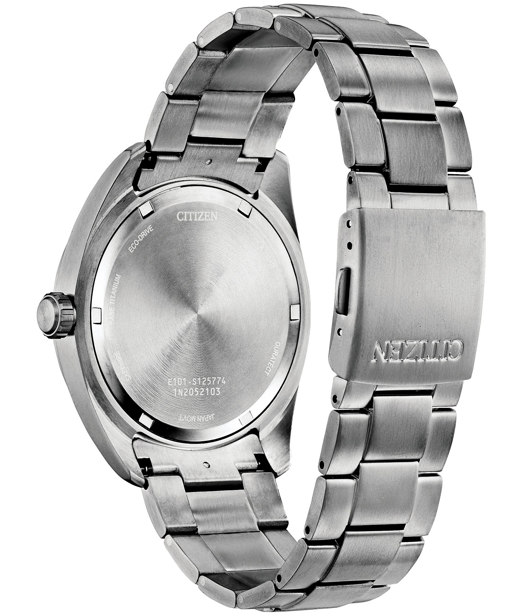 Citizen Men's Garrison Three Hand Silver Titanium Bracelet Watch