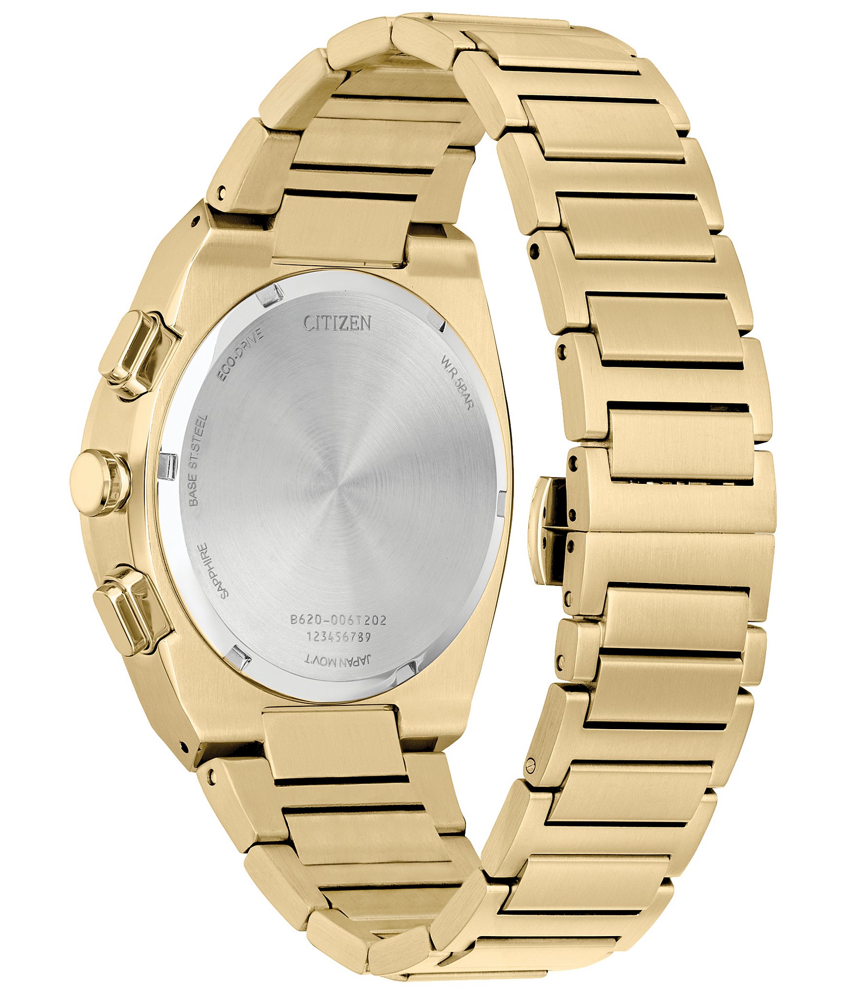 Citizen Men's Gold Eco-Drive Water Resistance 50 Stainless Steel Bracelet Watch