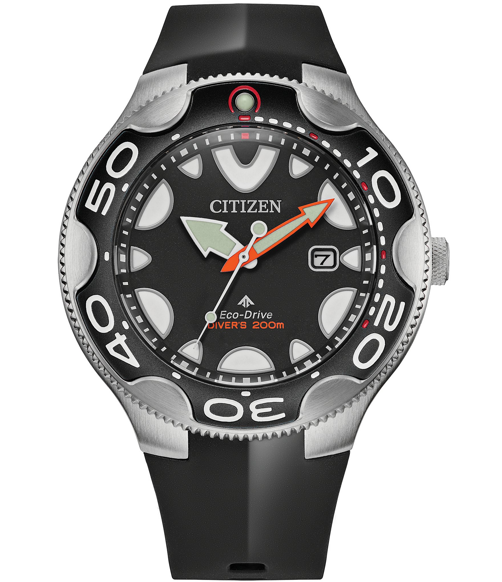 Citizen Men's Promaster Dive Orca Three Hand Black Strap Watch