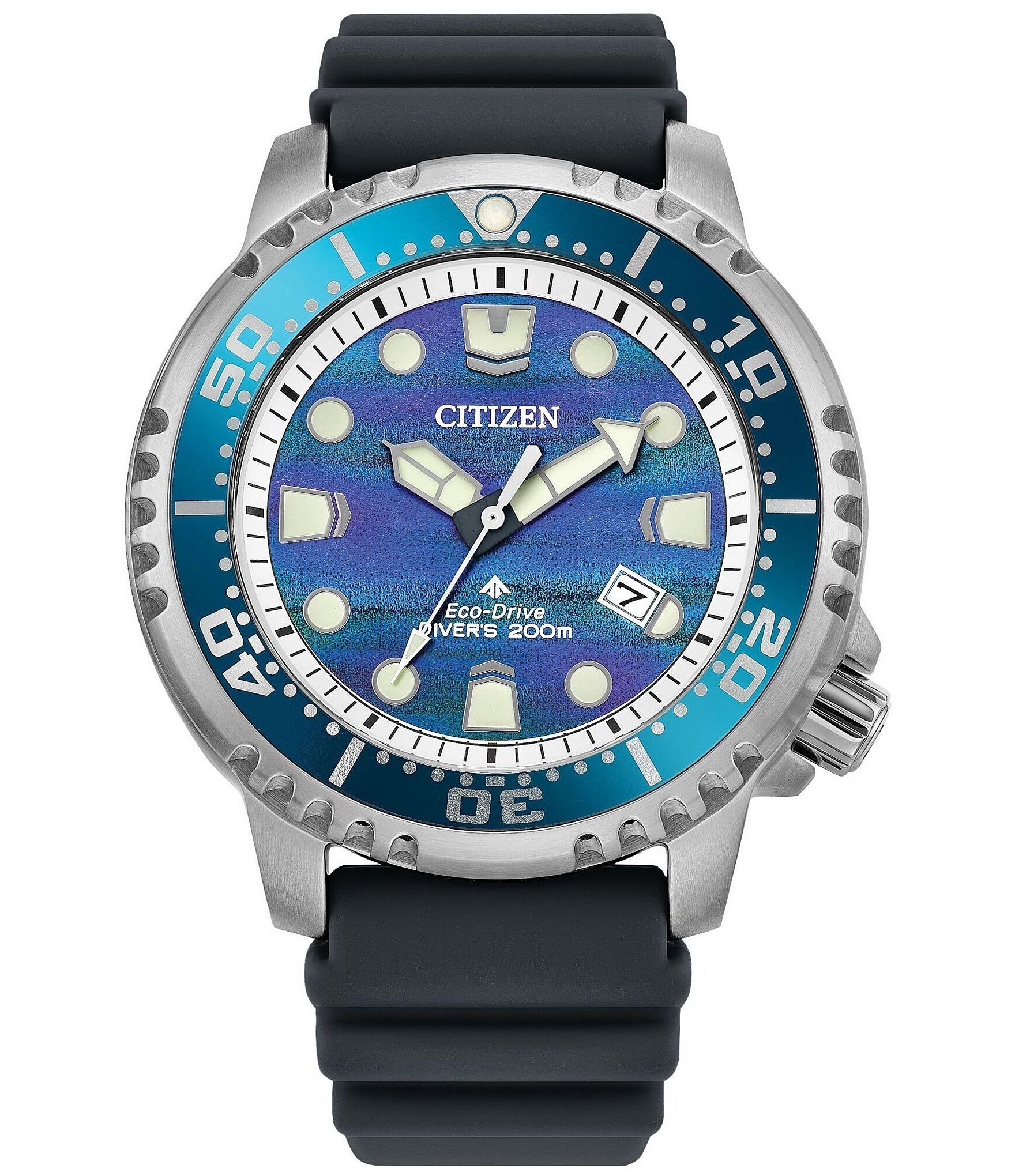 Citizen Men's Promaster Dive Three Hand Grey Strap Watch