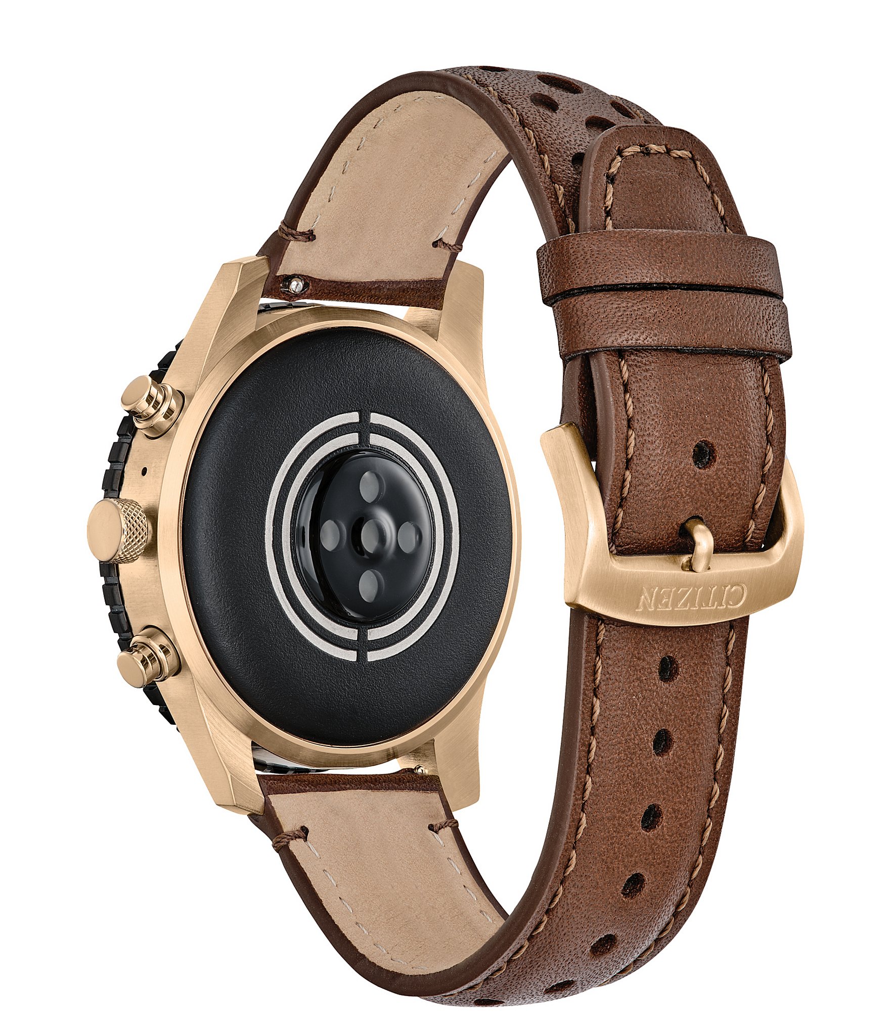 Citizen Unisex G2 Sport Smart Brown Leather Strap Watch