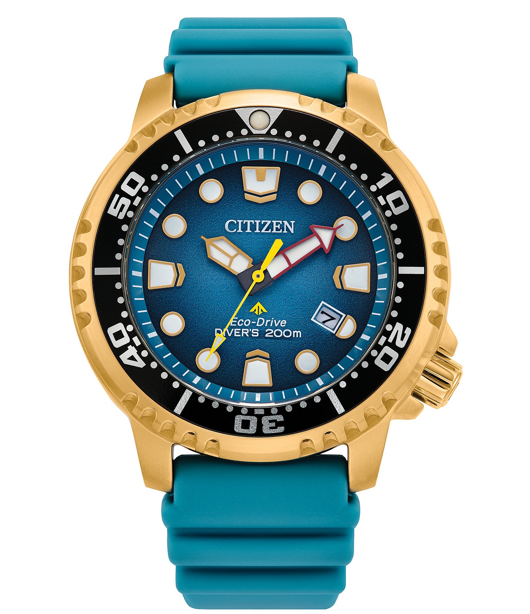 Citizen Unisex Promaster Dive Three Hand Teal Strap Watch