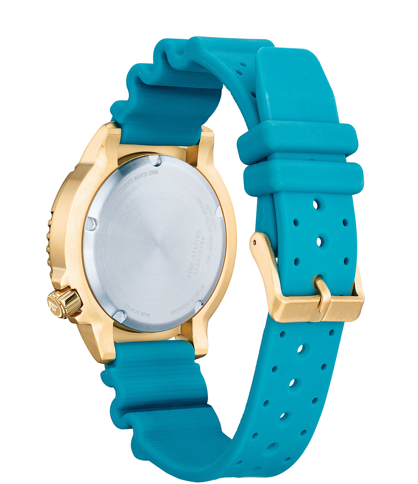 Citizen Unisex Promaster Dive Three Hand Teal Strap Watch