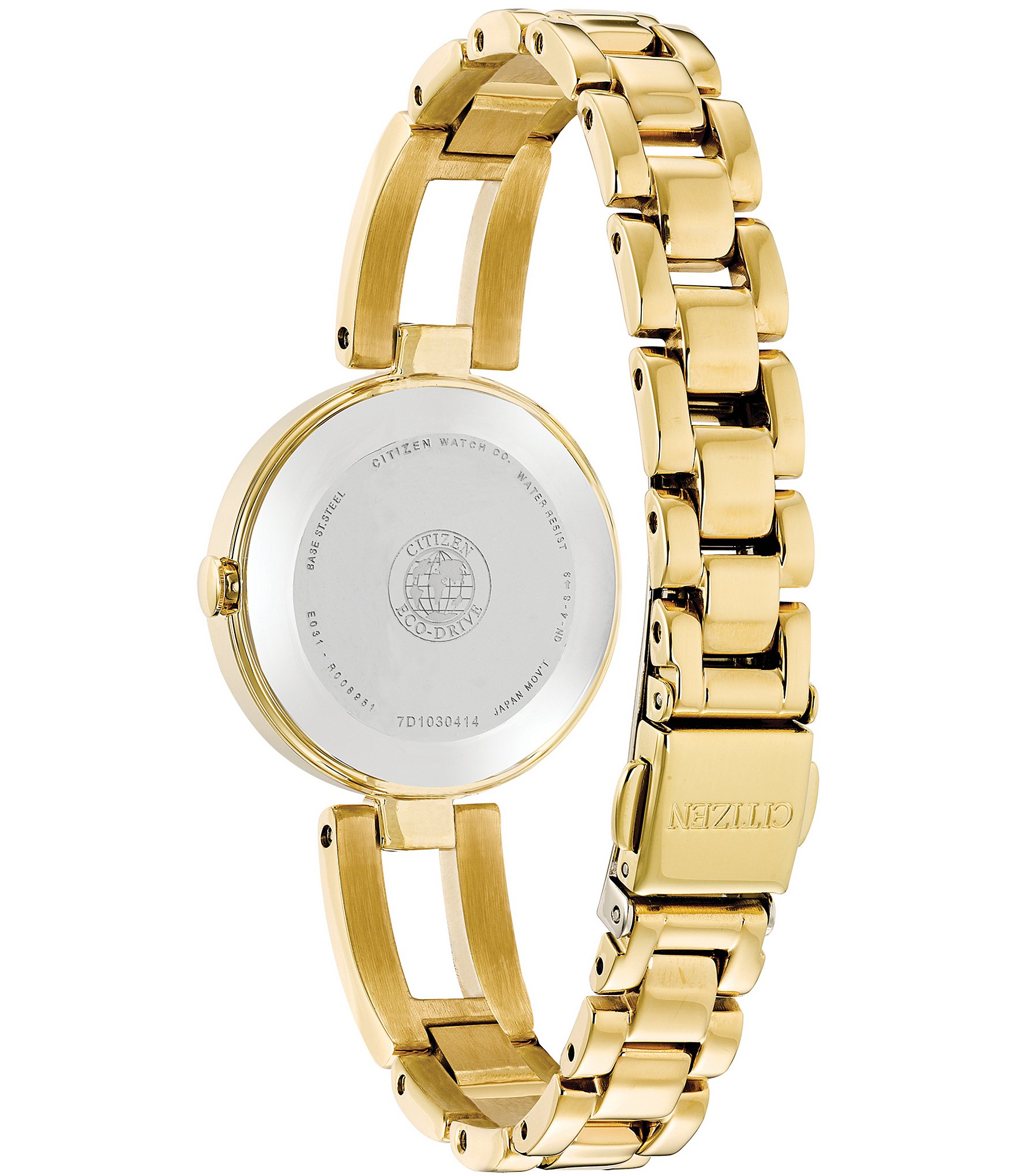 Citizen Women's Axiom Three Hand Gold Stainless Steel Champagne Dial Bracelet Watch