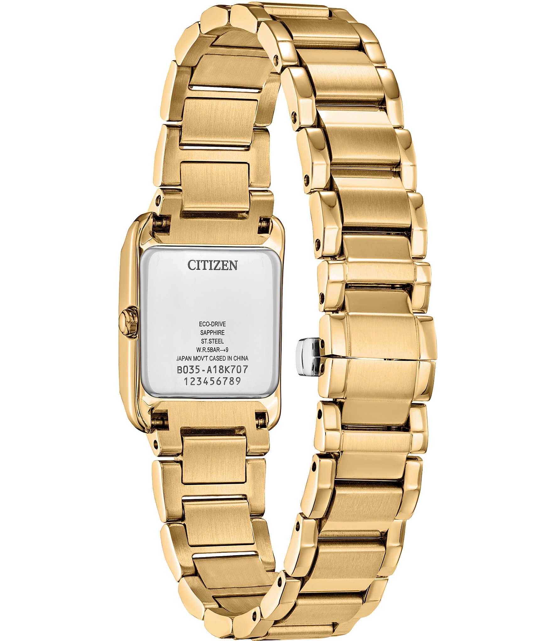 Citizen Women's Bianca Analog Three Hand Gold Tone Stainless Steel Bracelet Watch