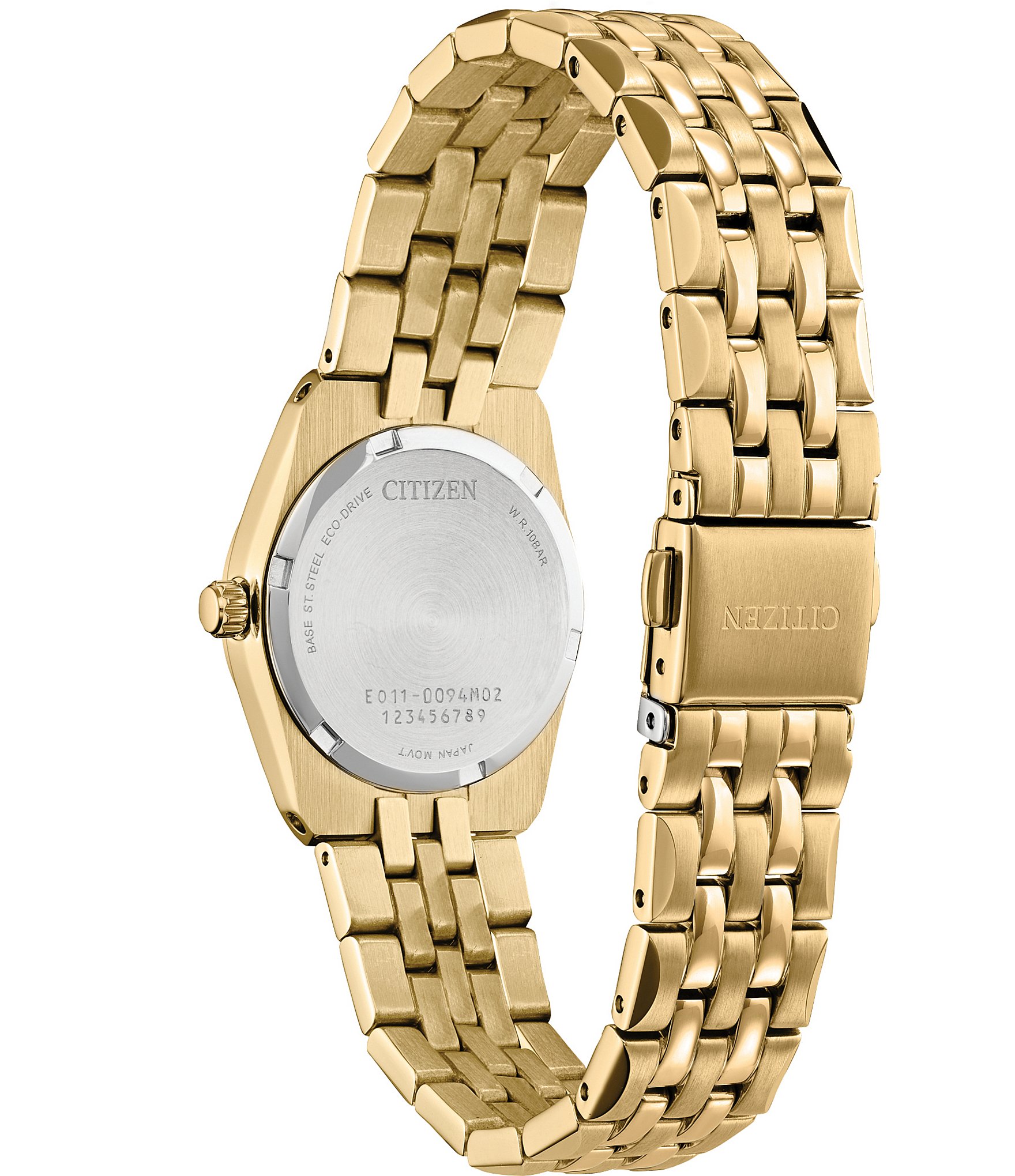 Citizen Women's Corso Diamond Three Hand Gold Tone Stainless Steel Bracelet Watch