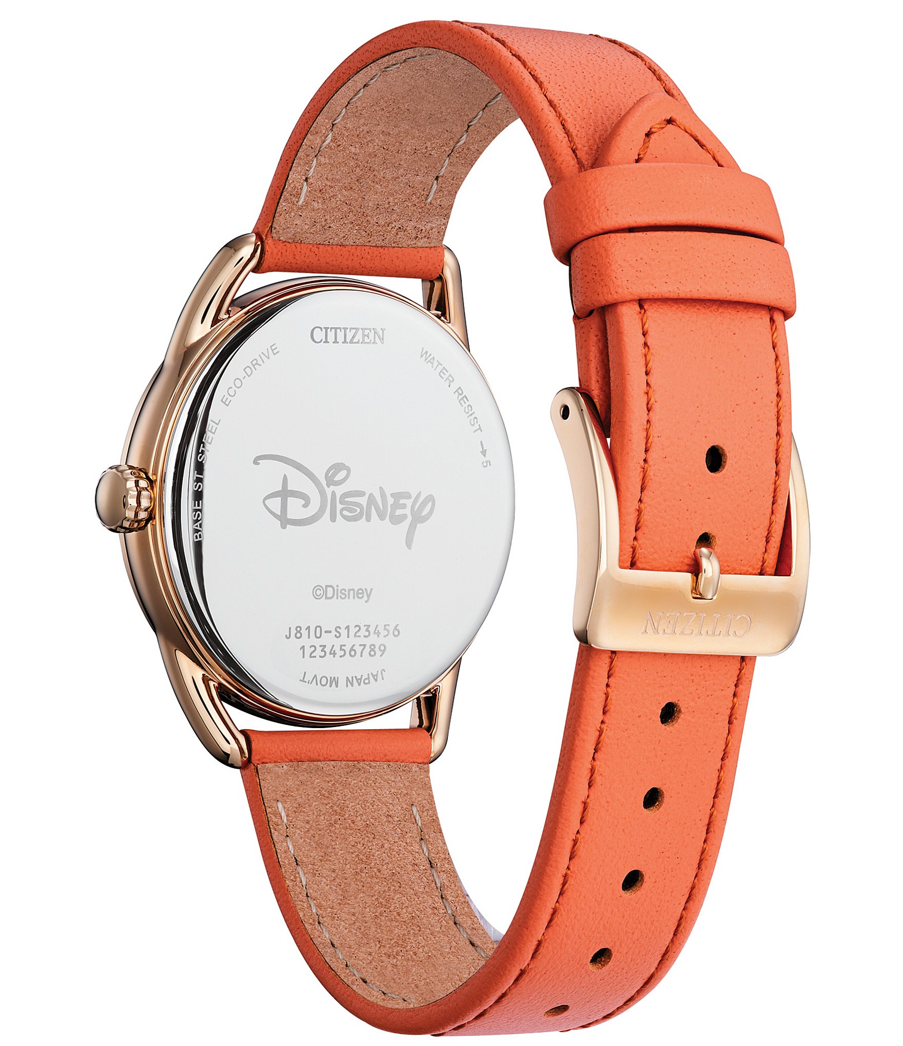 Citizen Women's Disney Collection Gardening Minnie Three Hand Pink Leather Strap Watch