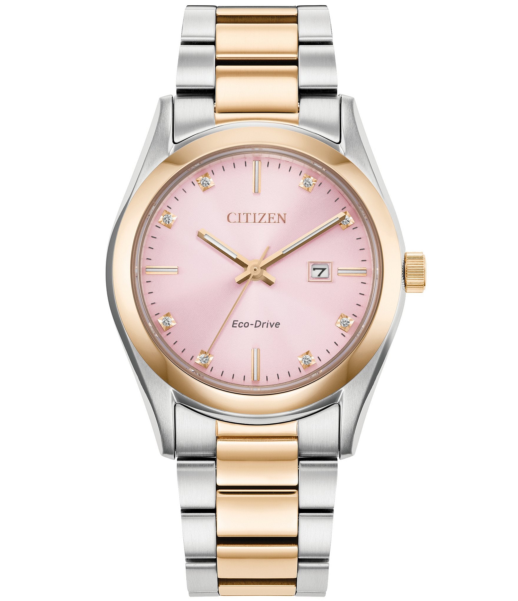 Silhouette Crystal - Ladies Eco-Drive EW2340-58A Silver Watch | CITIZEN