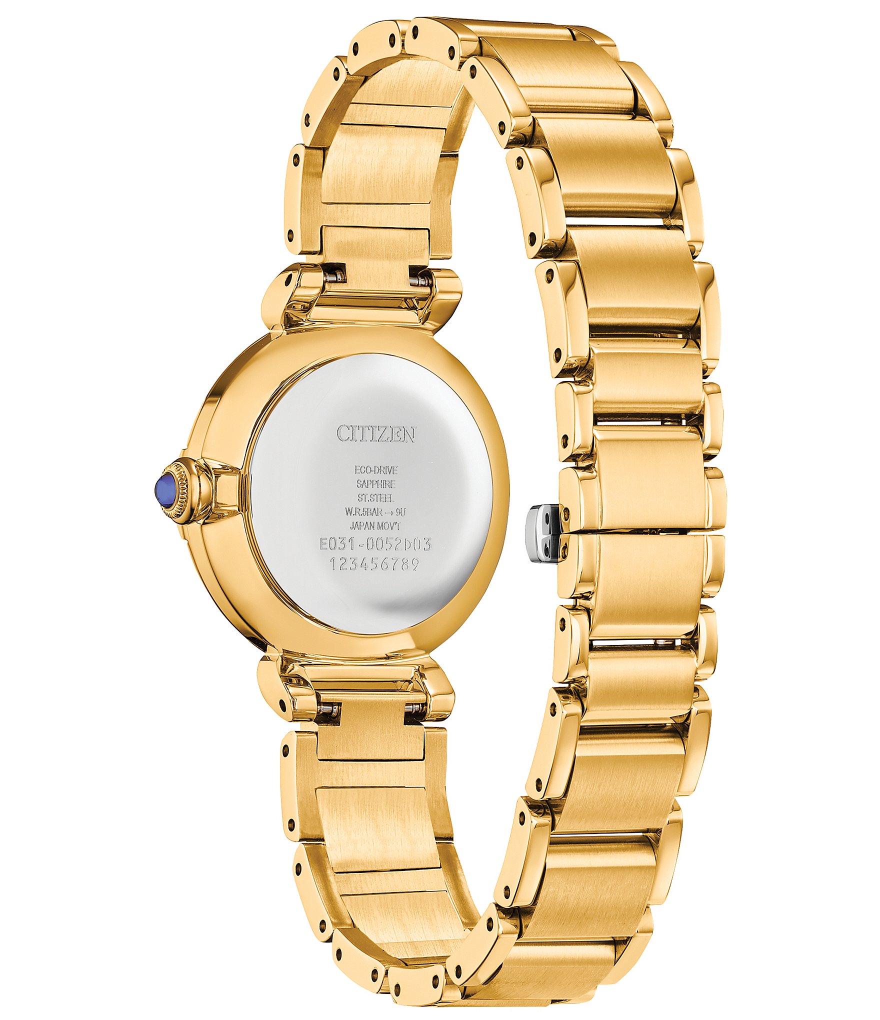 Citizen Women's L Mae Three Hand Gold Stainless Steel Bracelet Watch