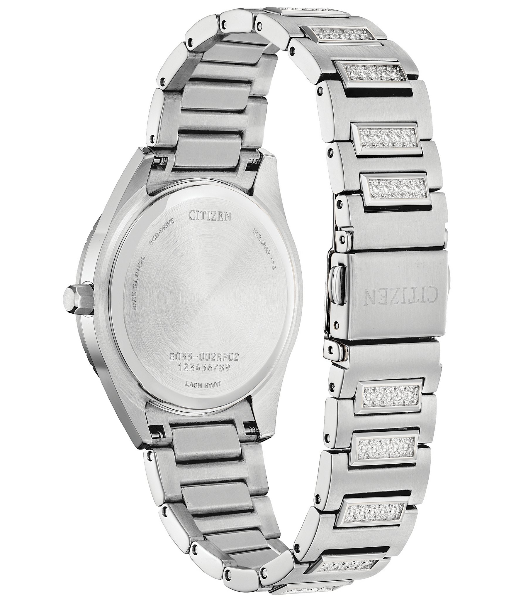 Citizen Women's Silhouette Crystal Three Hand Stainless Steel Bracelet Watch