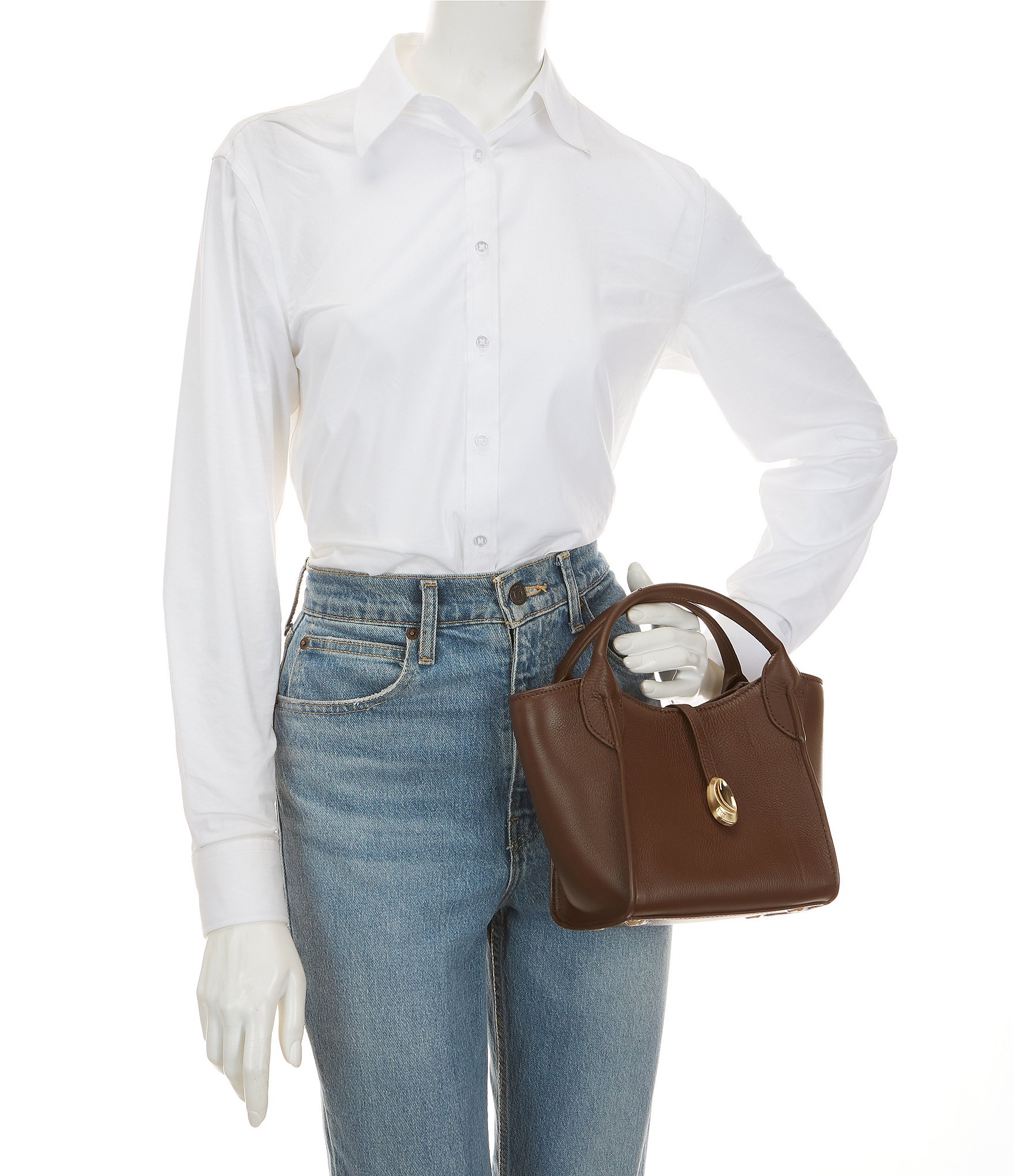 CITRINE Elsa Mini Leather Tote Bag