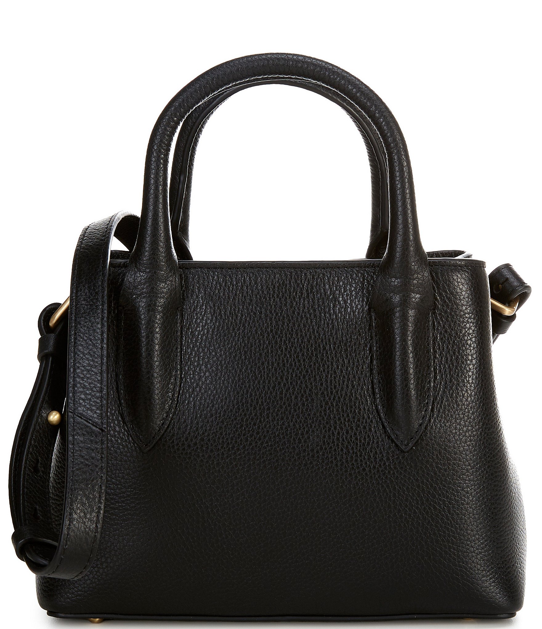 CITRINE Emerson Leather Double Handle Satchel Bag