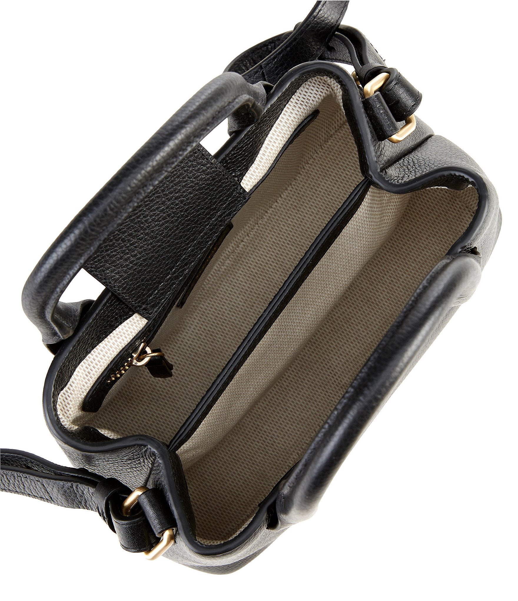 CITRINE Emerson Leather Double Handle Satchel Bag
