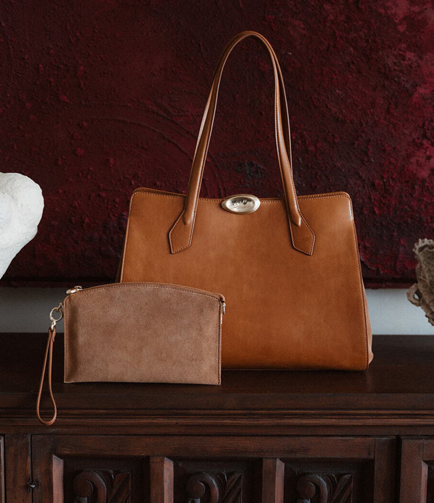 CITRINE June Double Handle Work Tote Bag