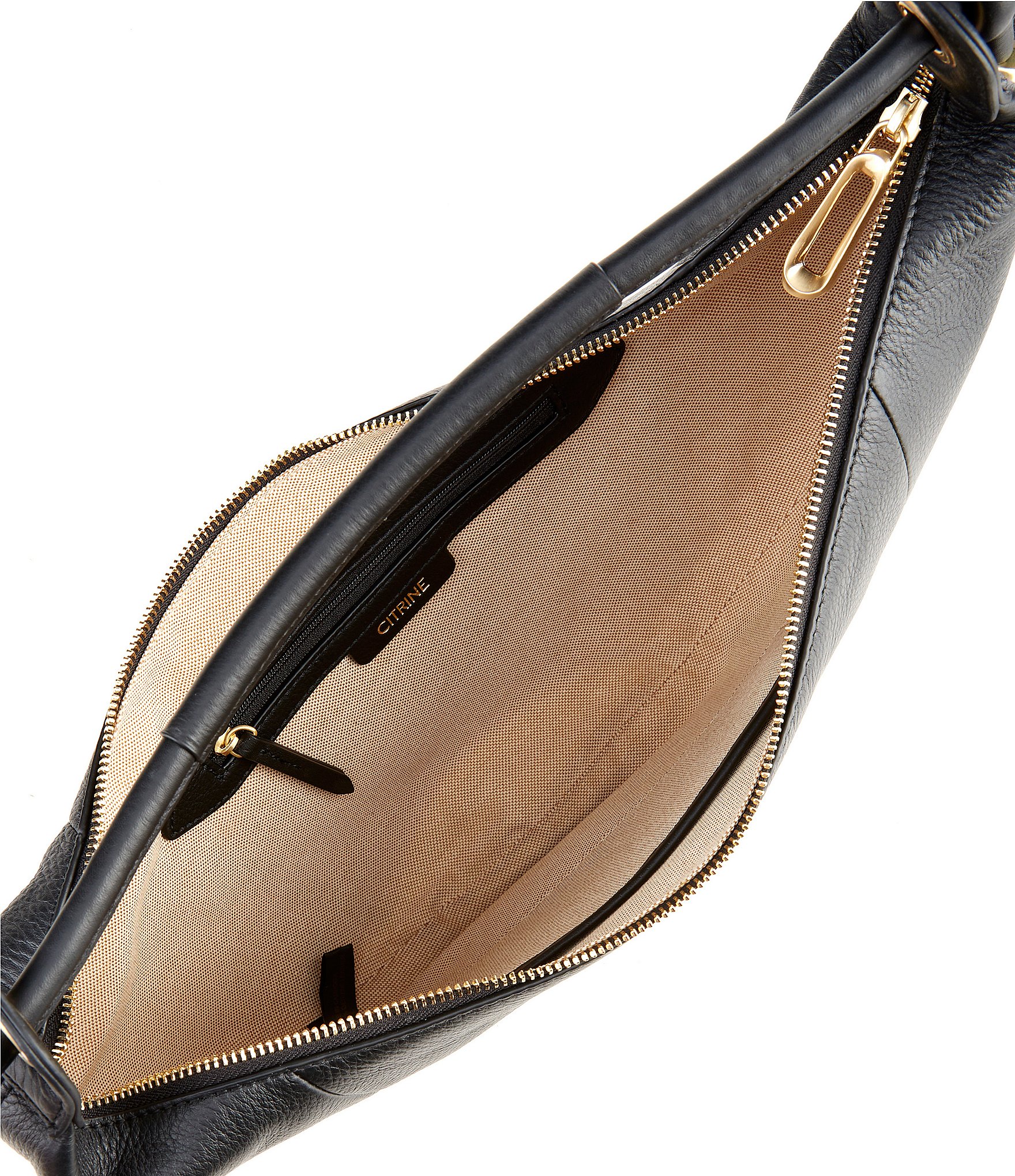 CITRINE Phoenix Suede Medium Hobo Bag