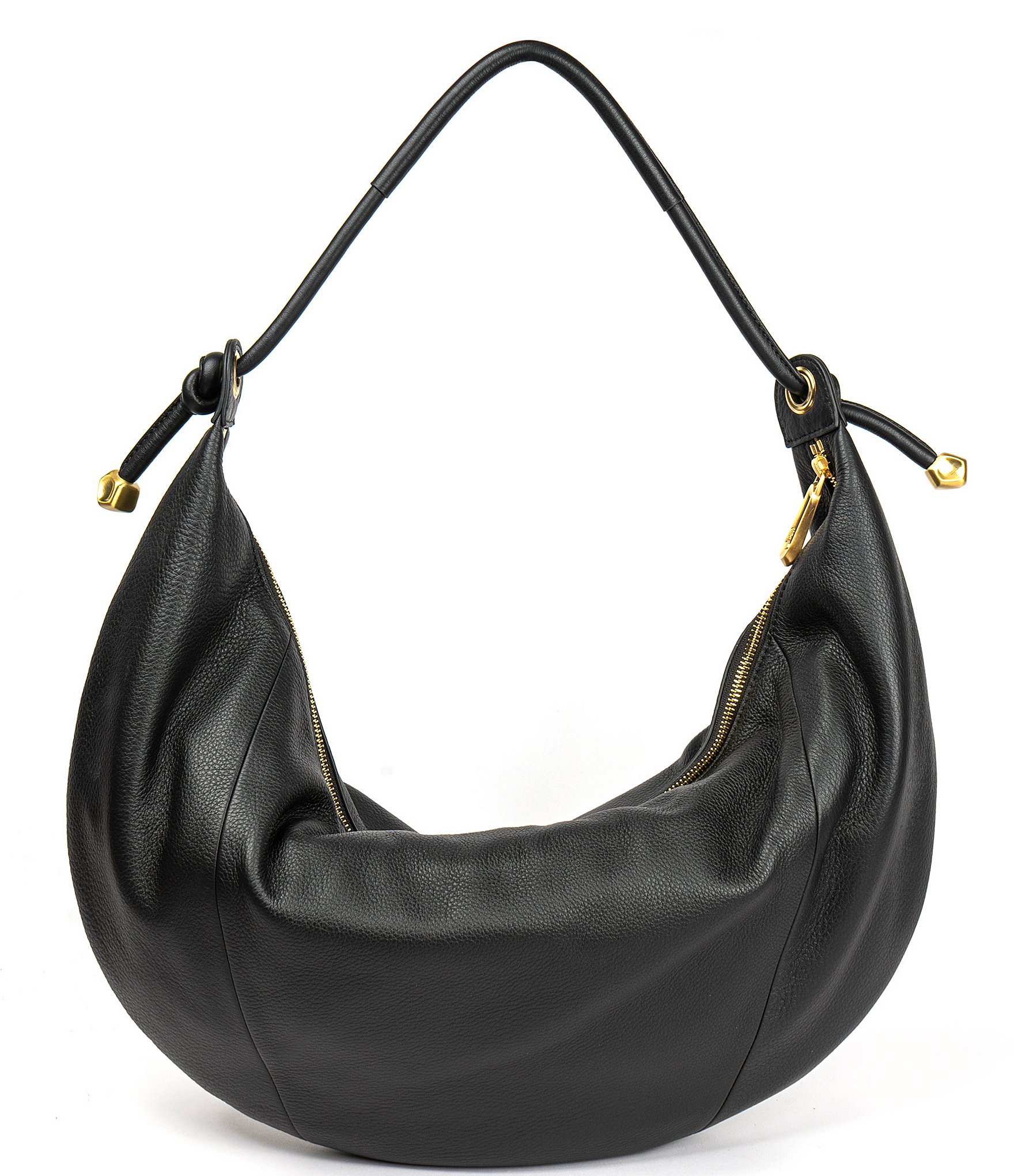 CITRINE Phoenix Leather Medium Hobo Bag