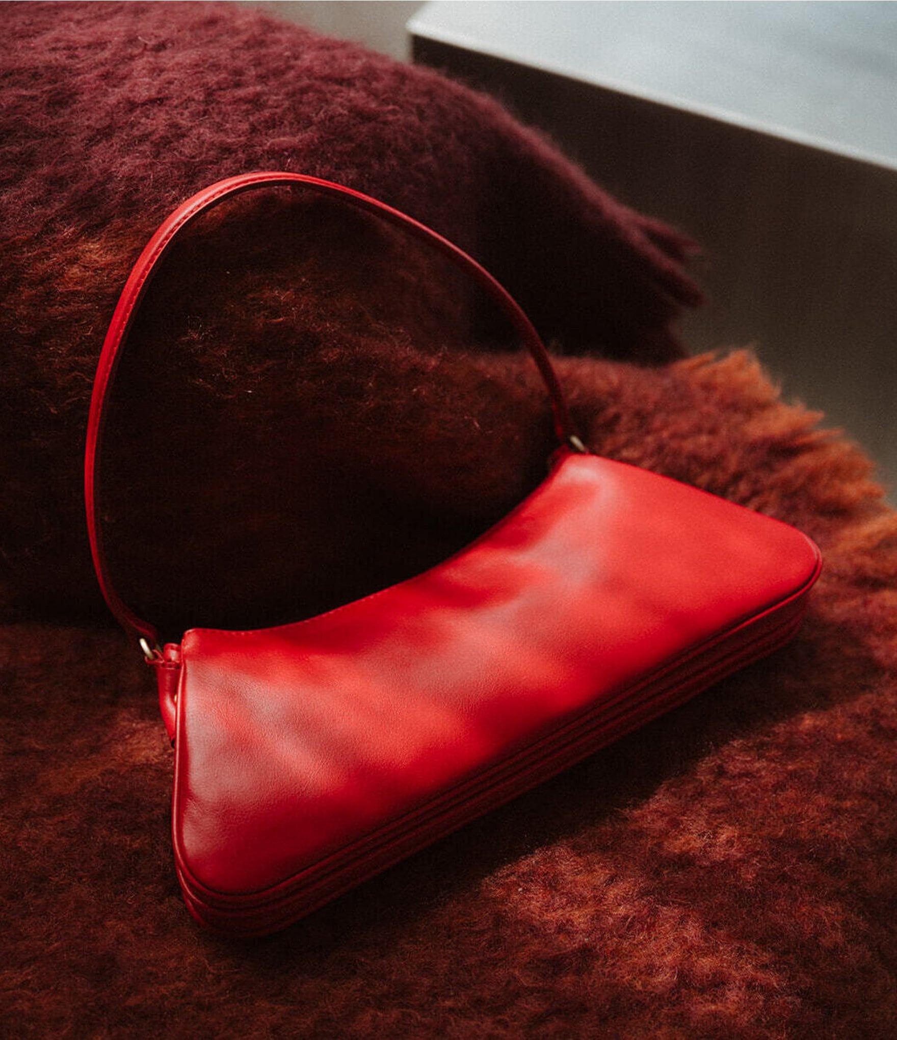 CITRINE Scarlette Leather East-West Shoulder Bag