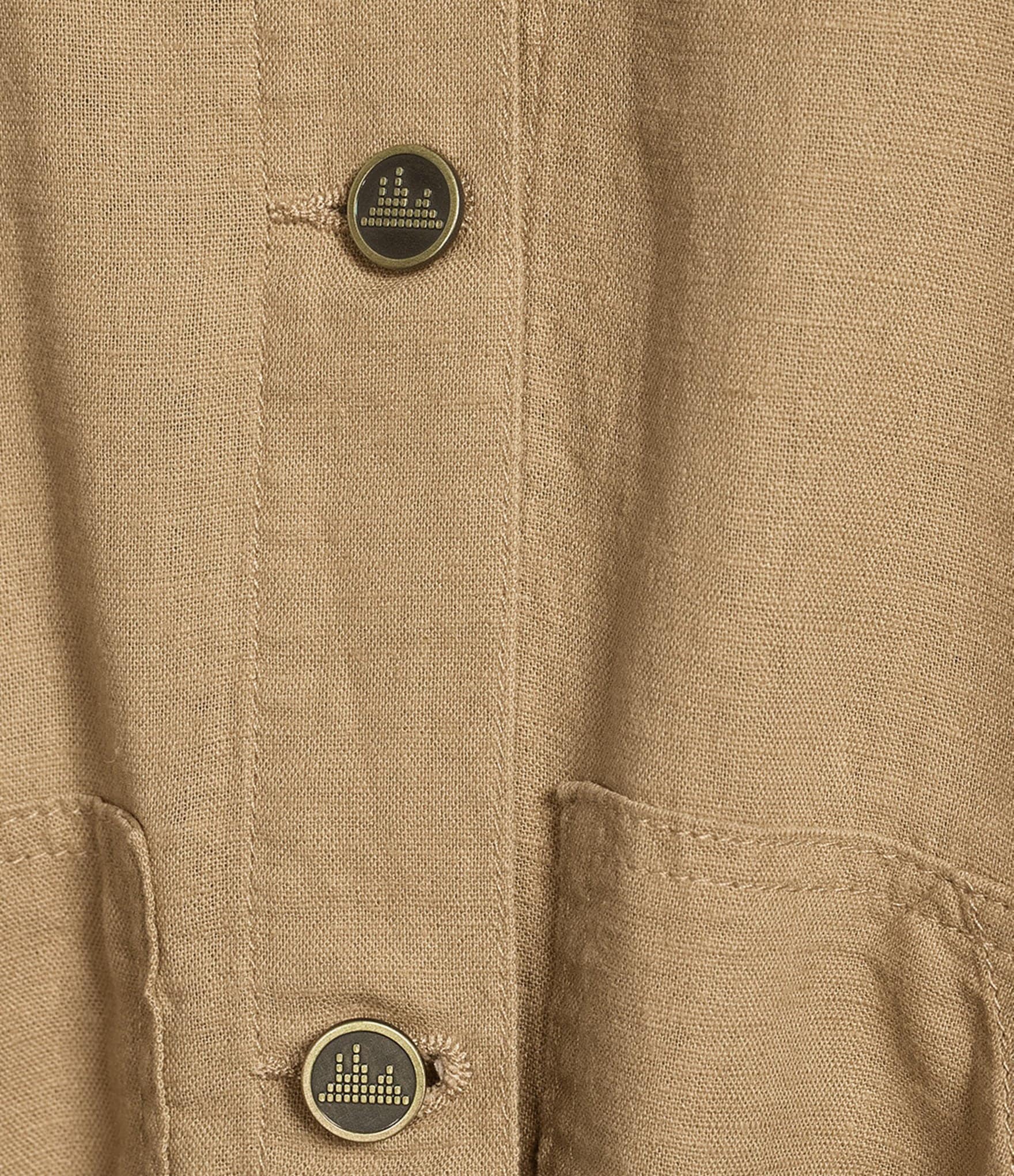 City Blues Woven Stripe Point Collar Long Sleeve Button Front Jacket