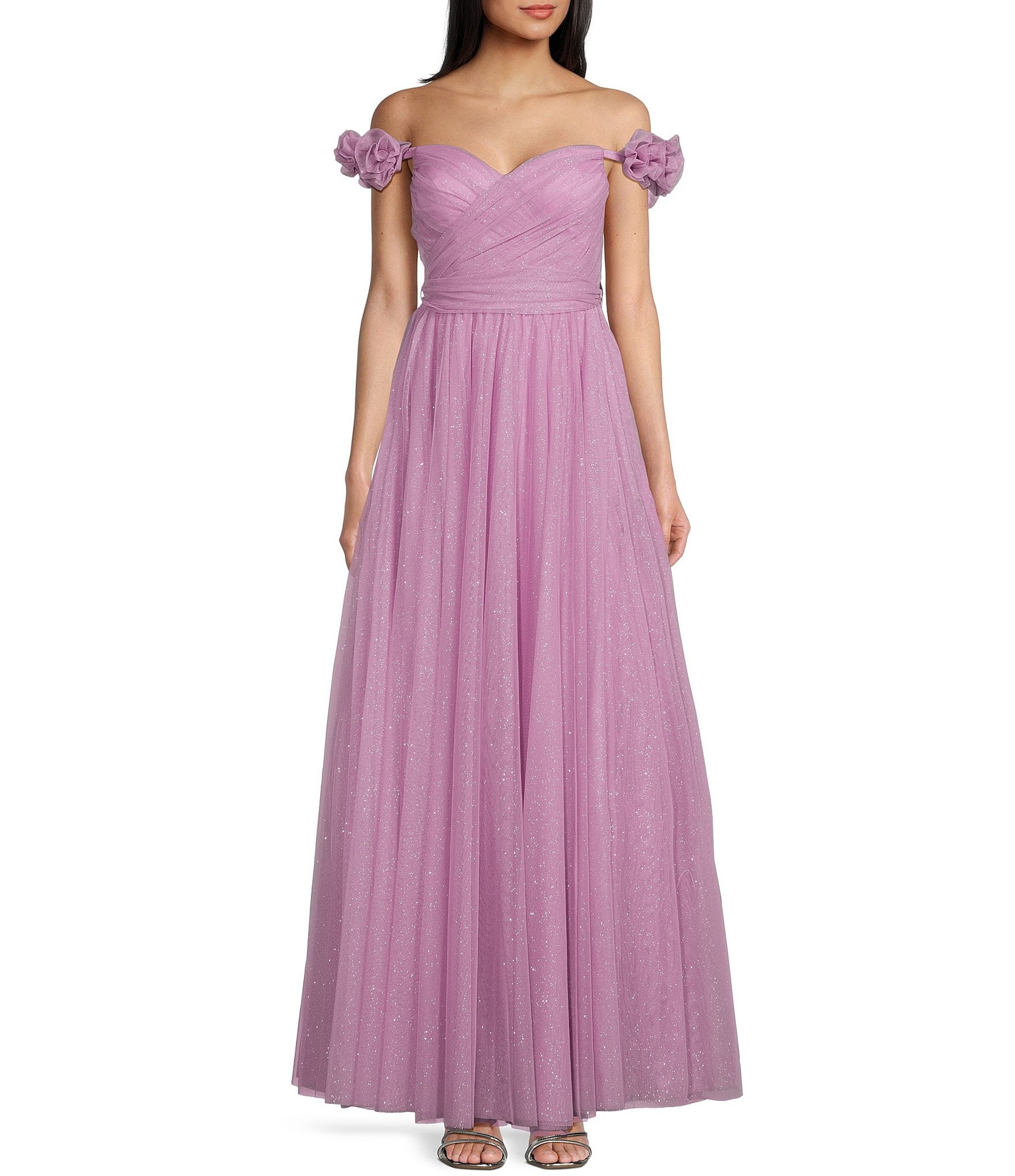 Mesh bandeau dress - Light purple/Ombre - Ladies