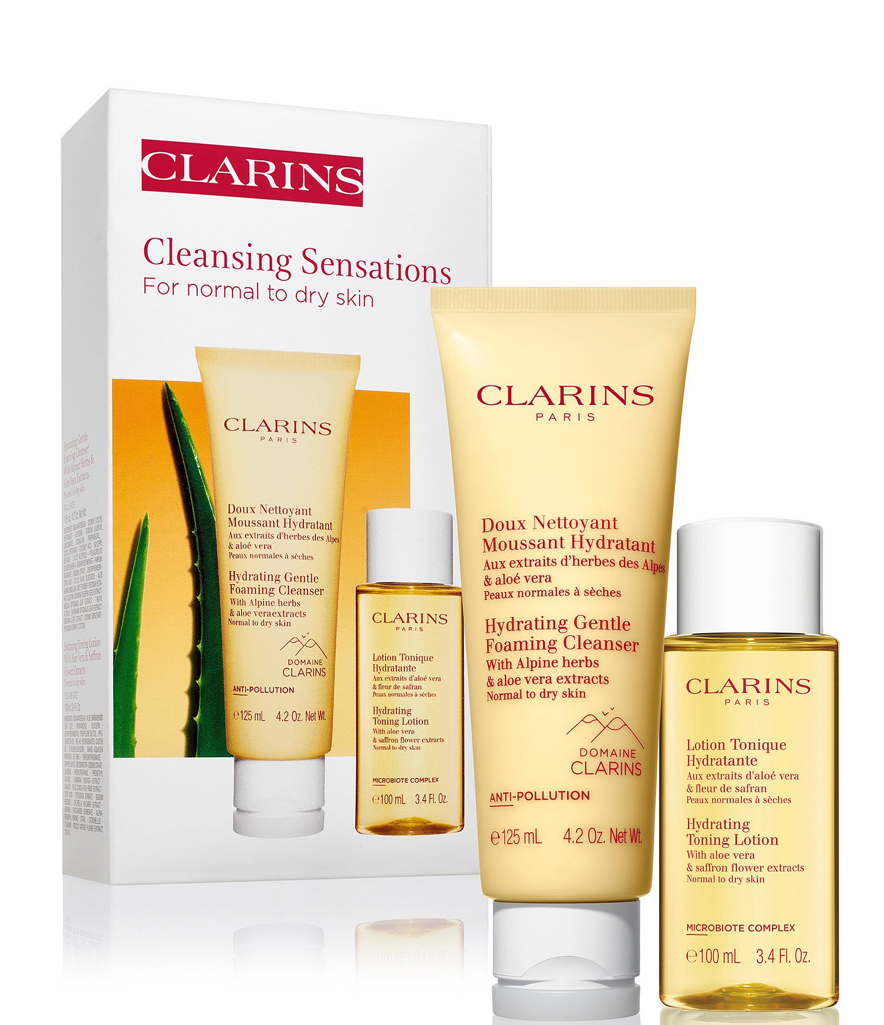 entusiastisk web Ulykke Clarins Hydrating Cleansing Duo for Normal to Dry Skin | Dillard's
