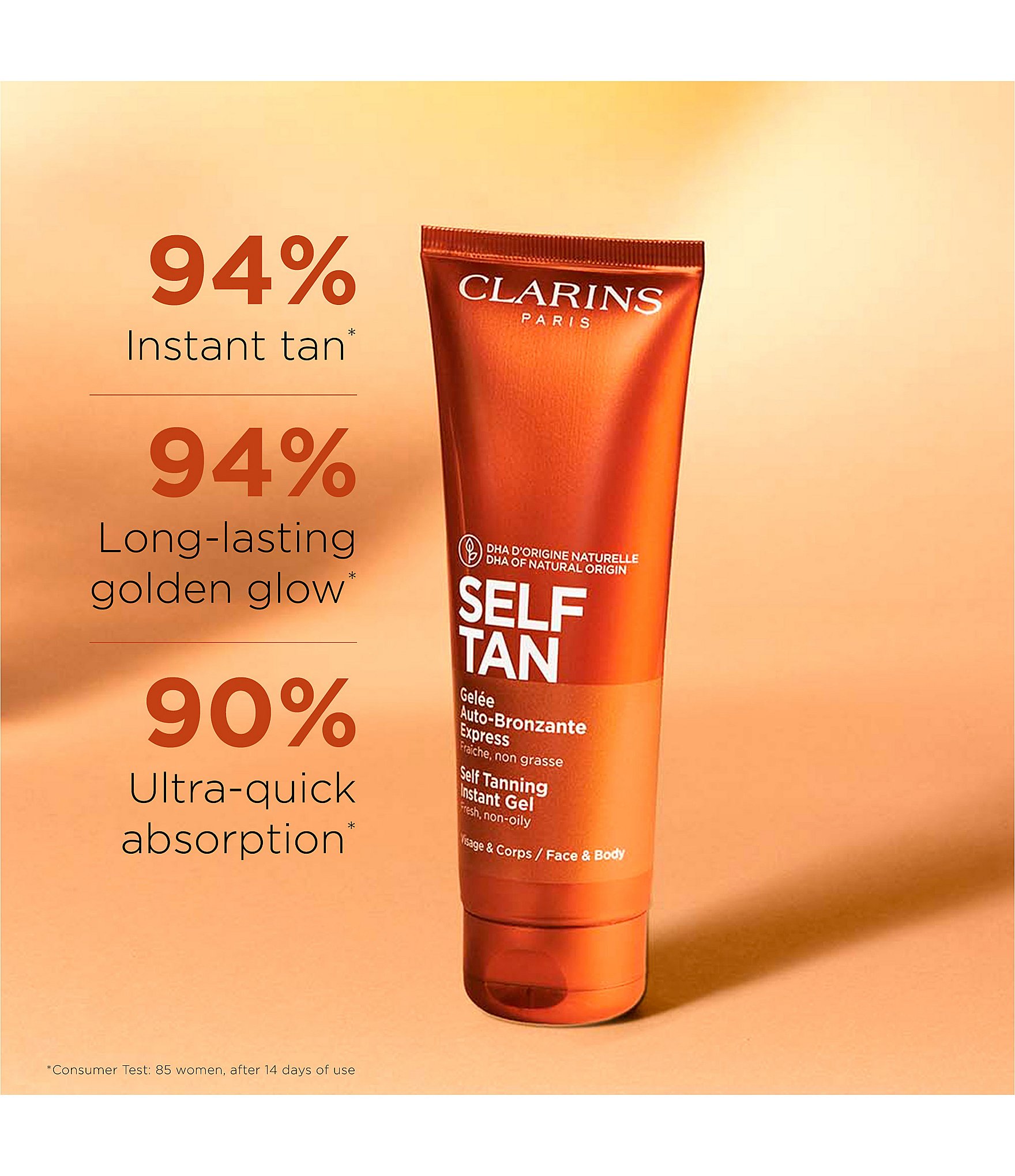 Clarins Self Tanning Face & Body Instant Tinted Gel