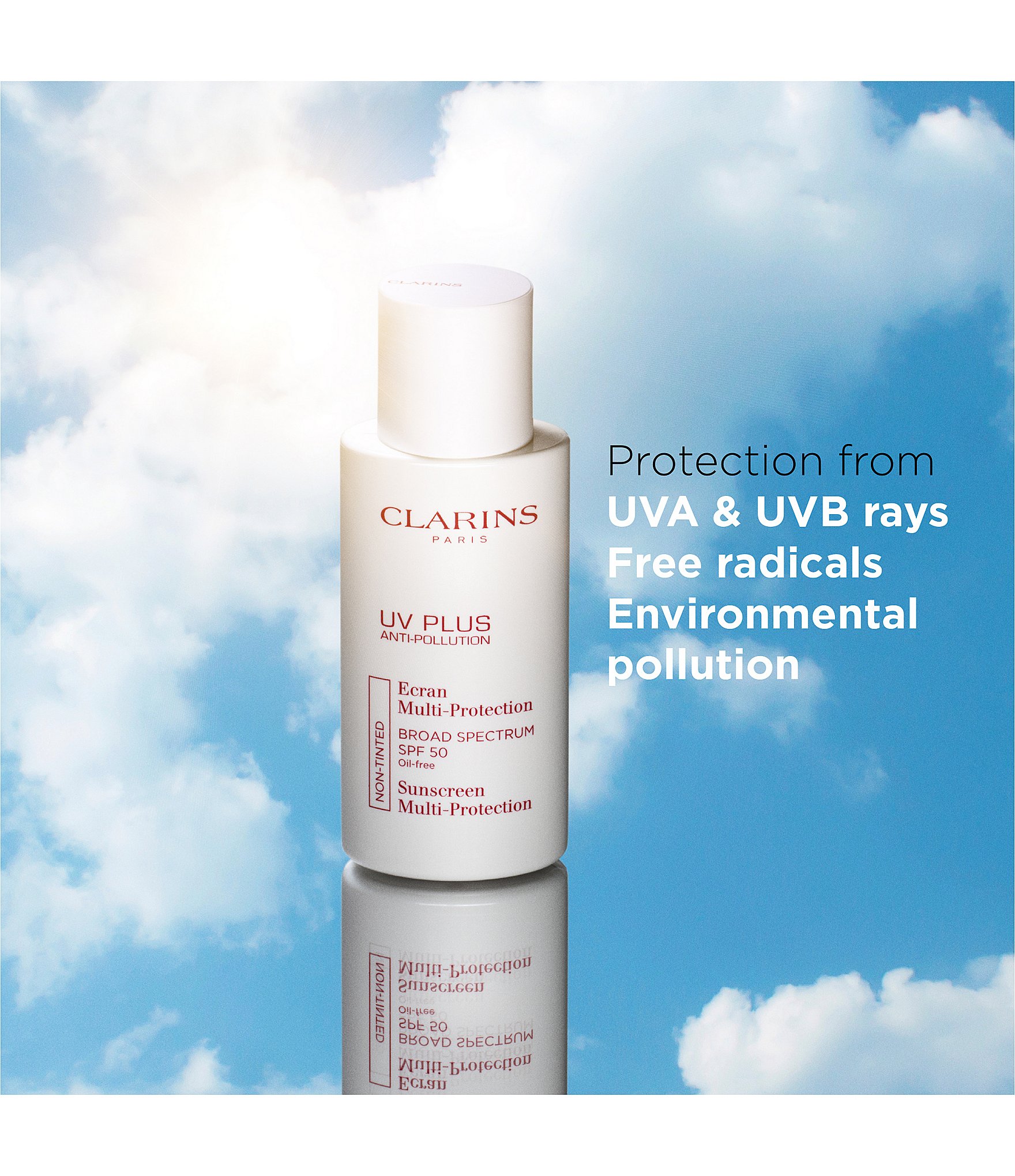 Clarins UV Plus Anti-Pollution Antioxidant Face Sunscreen SPF 50