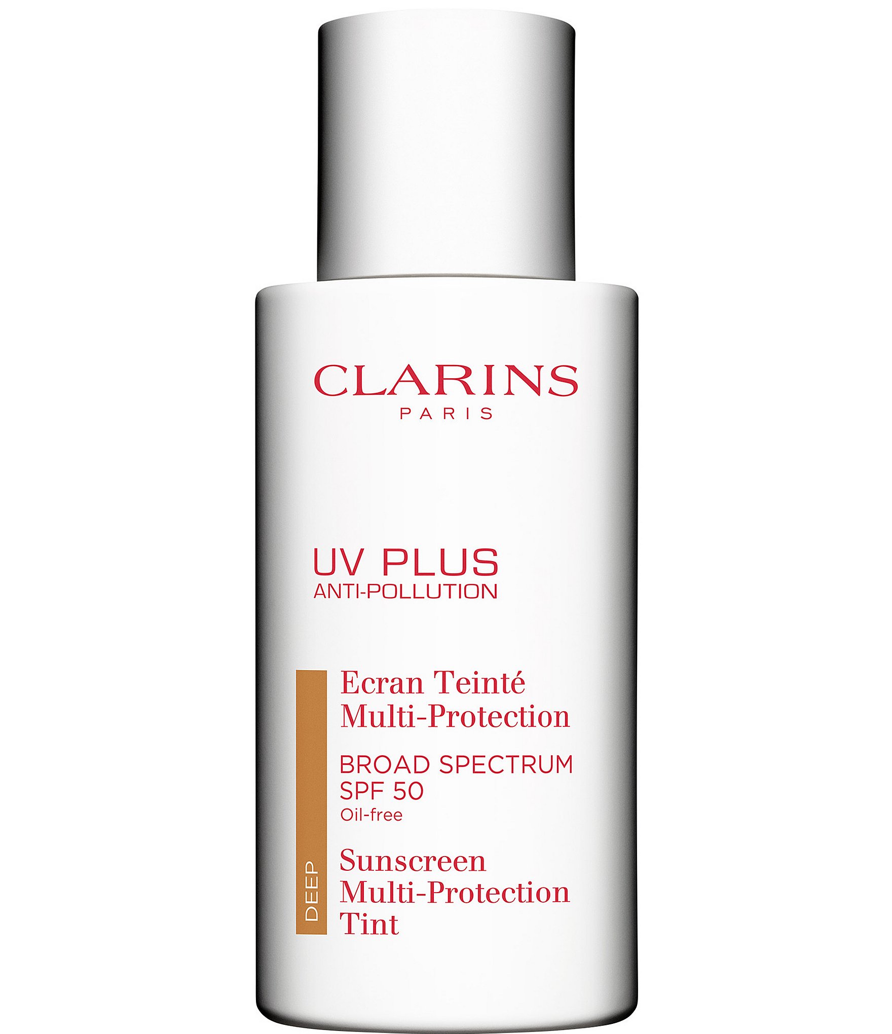 Clarins UV Plus Anti-Pollution Antioxidant Tinted Face Sunscreen SPF 50