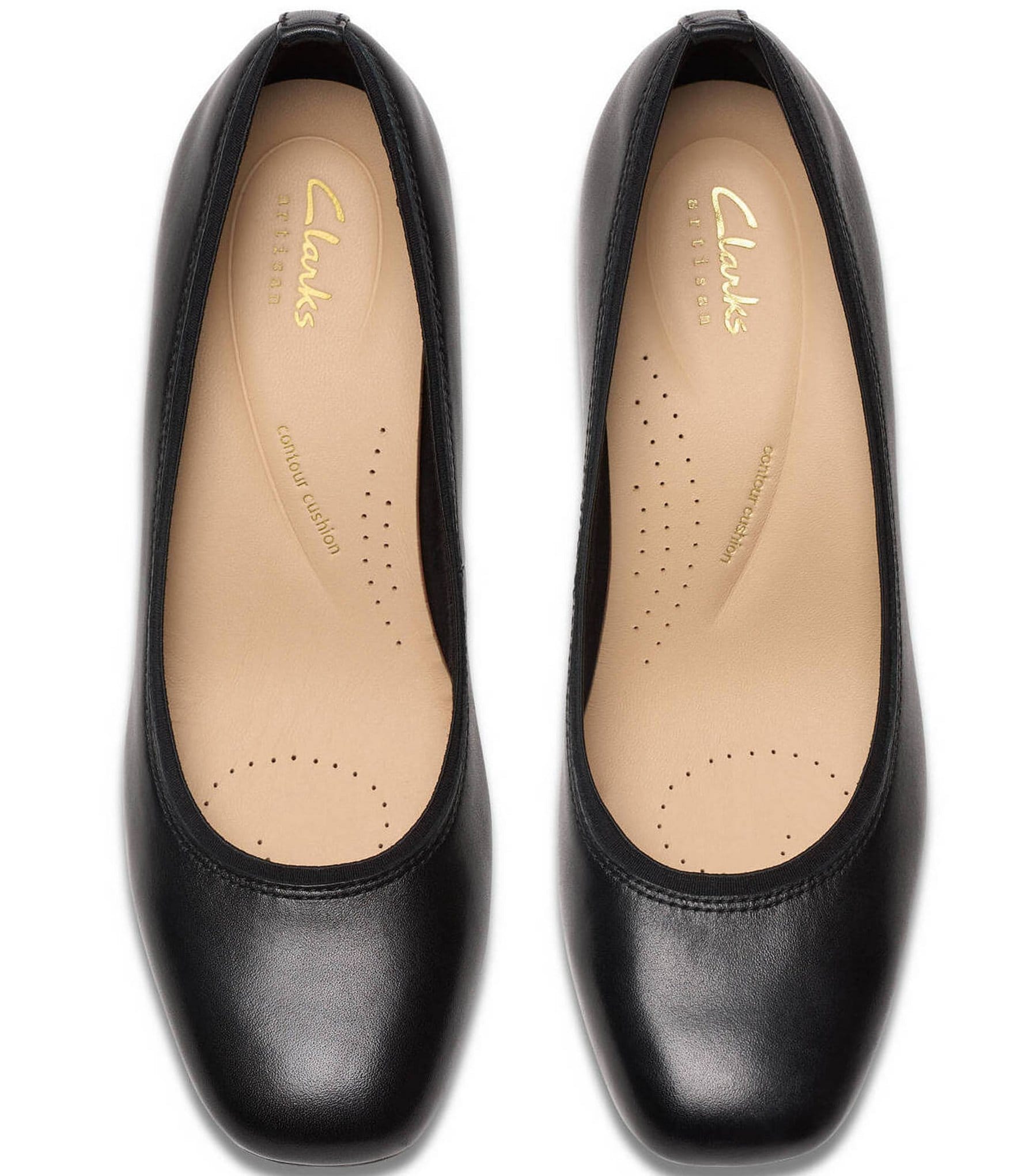 Clarks Artisan Anelise Nora Leather Pumps