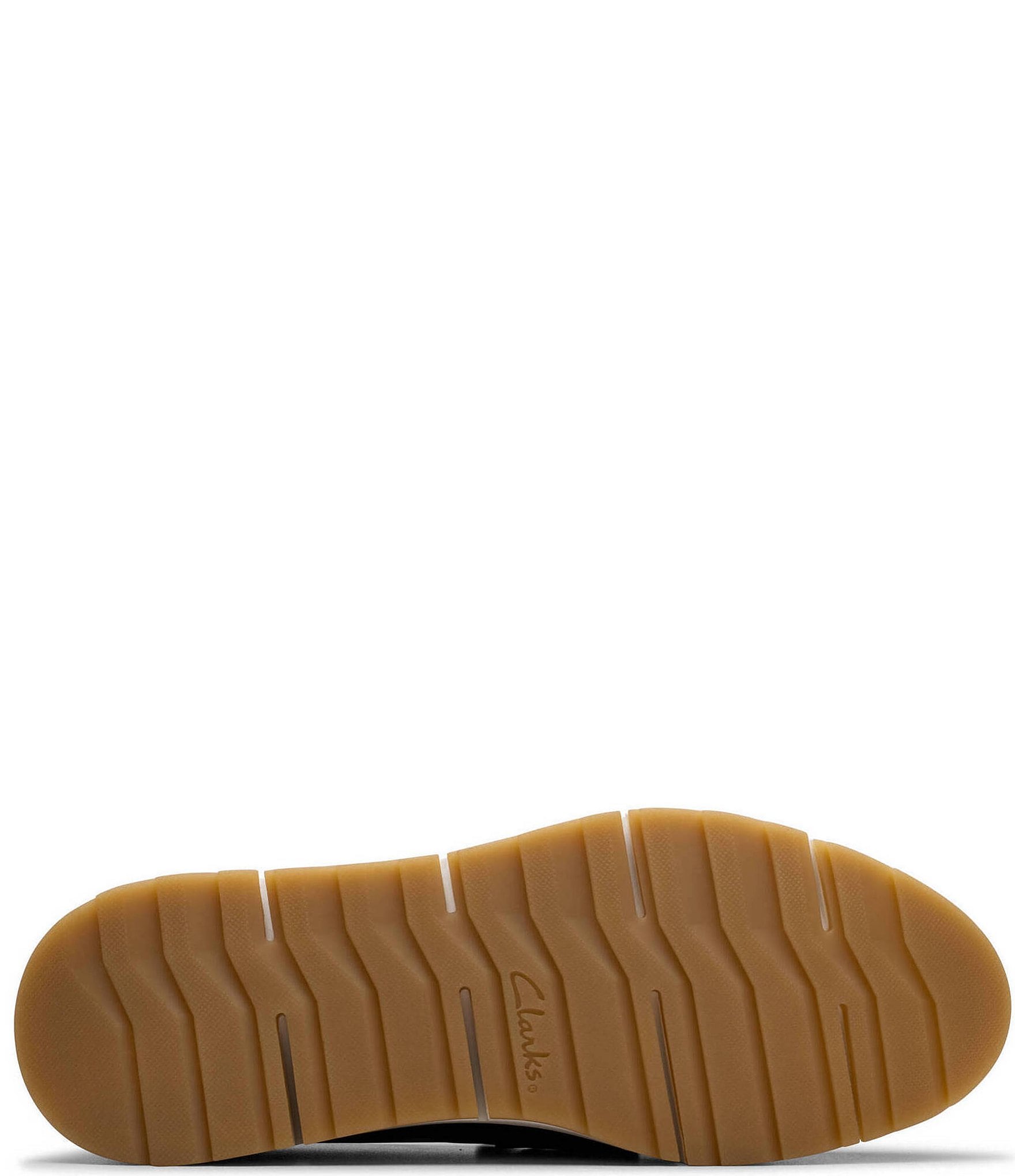 Clarks Artisan Loriini Edge Nubuck Suede Perforated Platform Wedge Loafers