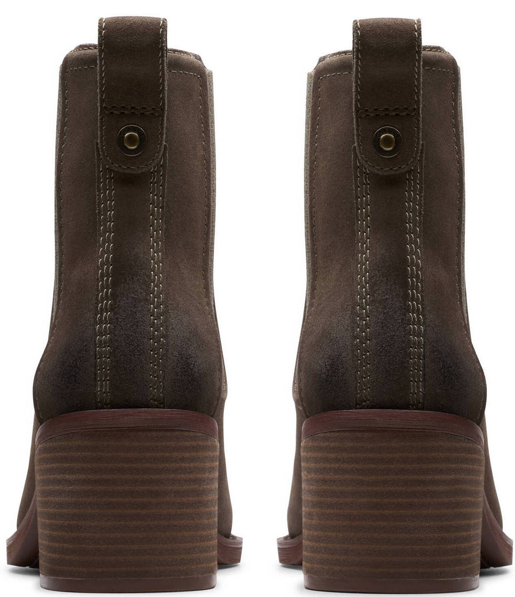 Clarks Chamberly Top Suede Chelsea Booties