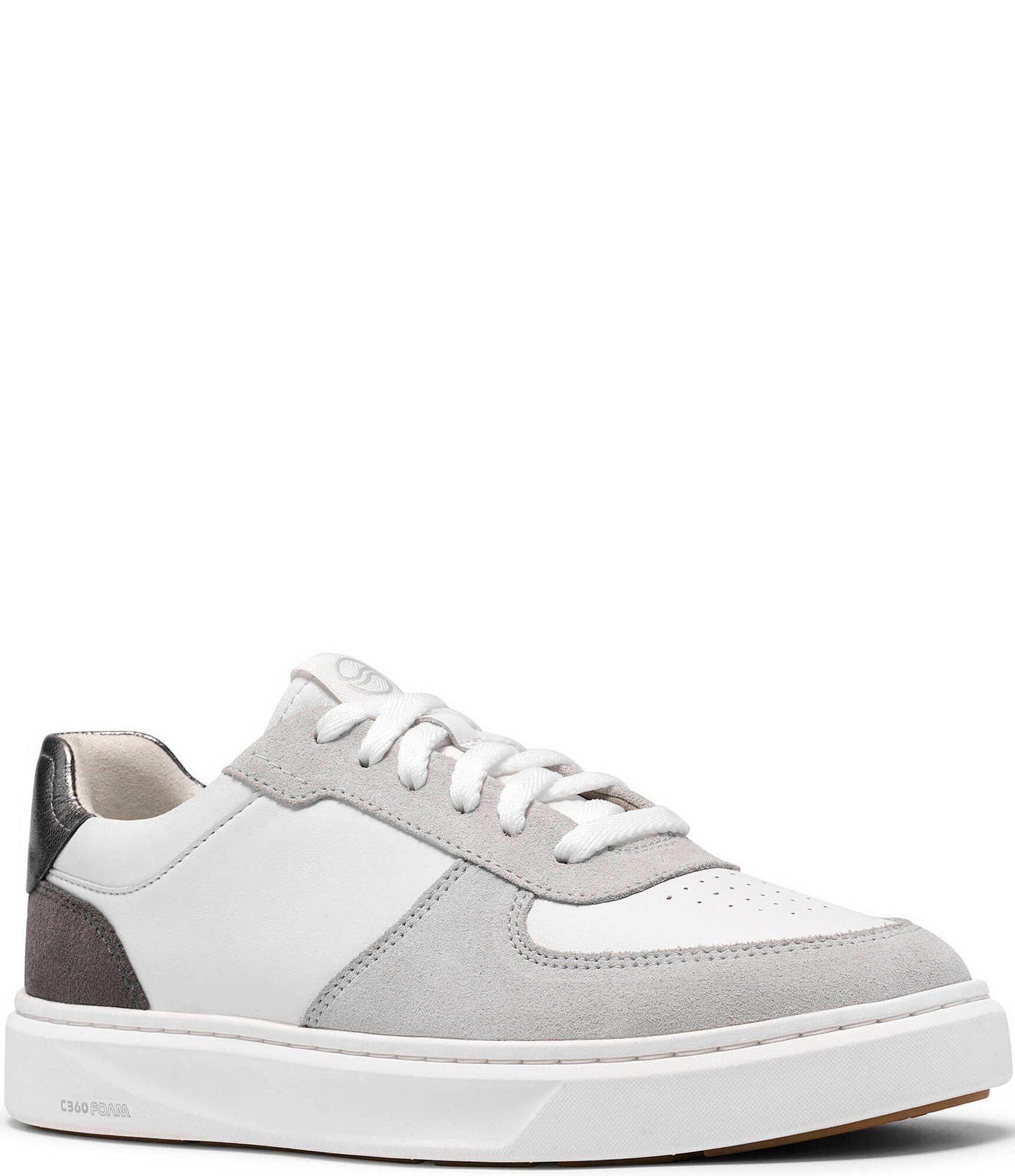 Clarks Code C Court Leather Lace Up Sneakers