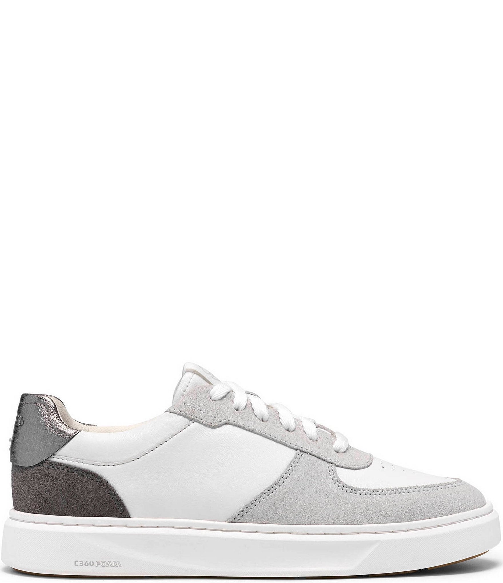 Clarks Code C Court Leather Lace Up Sneakers