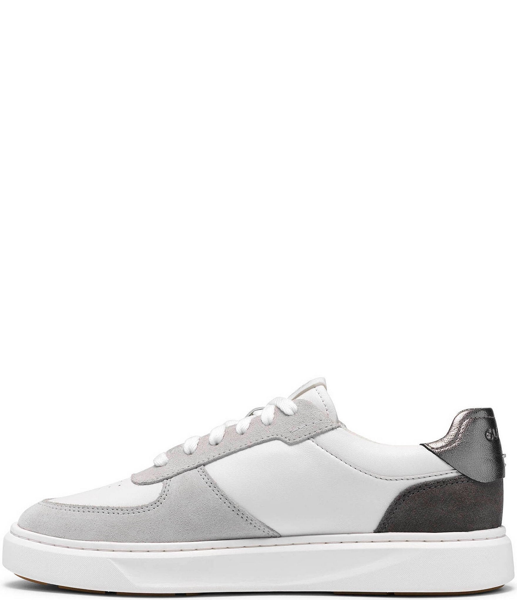 Clarks Code C Court Leather Lace Up Sneakers