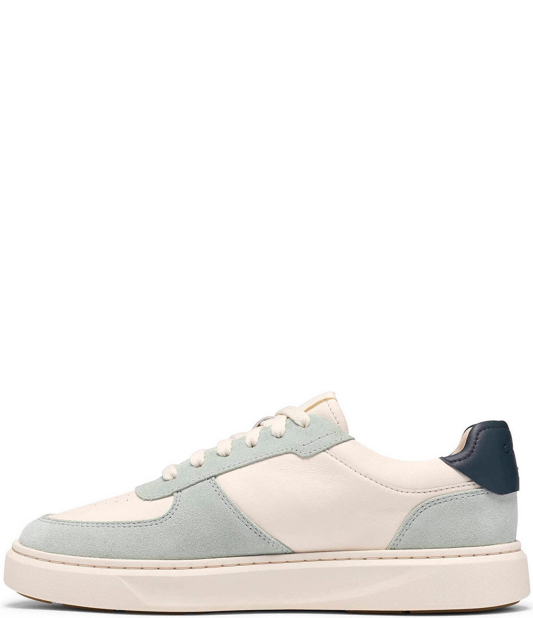 Clarks Code C Court Suede and Leather Lace Up Sneakers