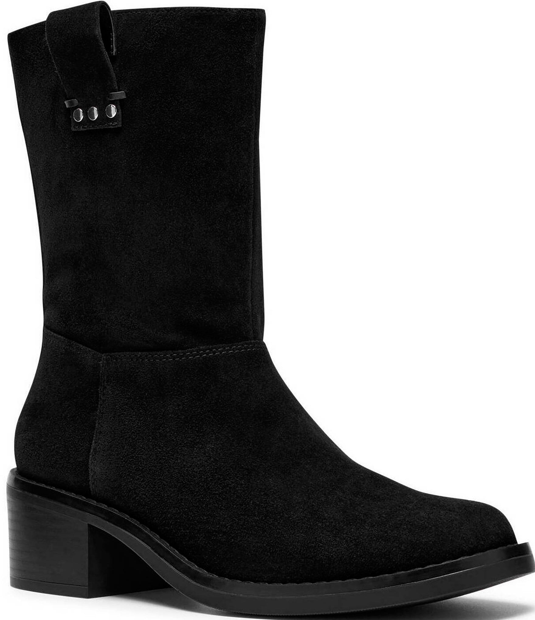 Clarks Signature Digby Slouch Suede Mid Calf Boots