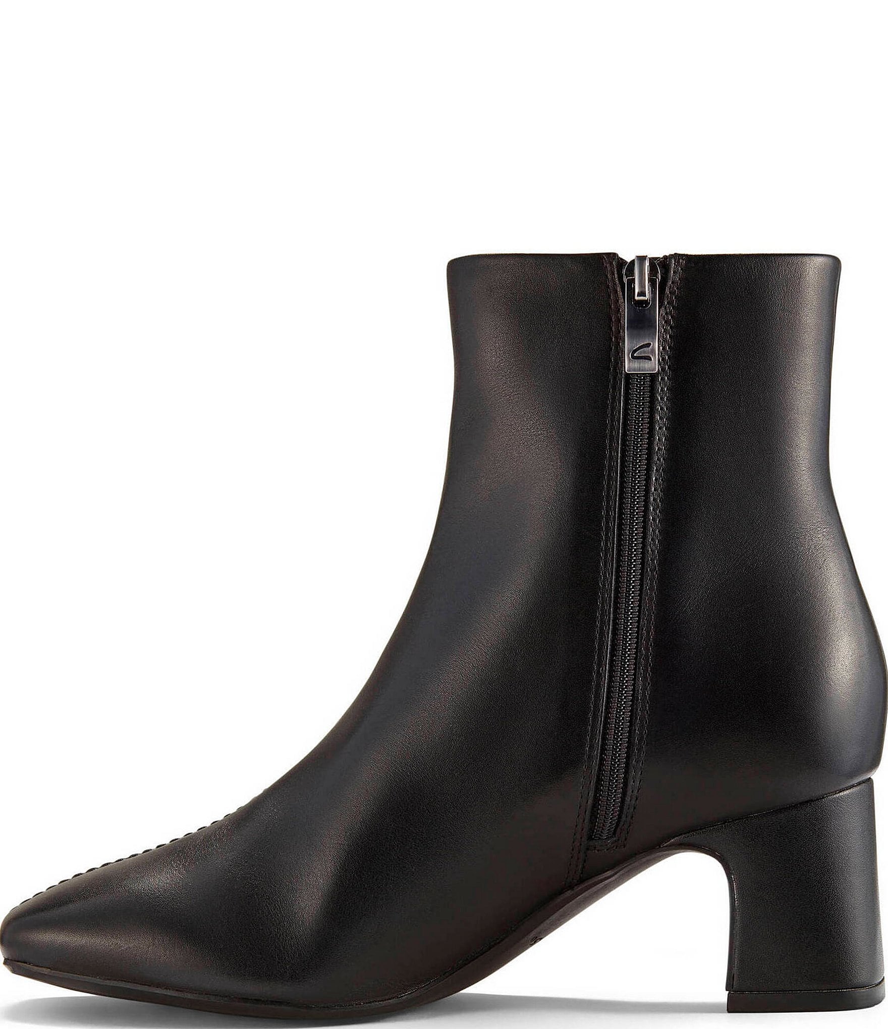 Clarks Signature Fernie Zip Leather Booties