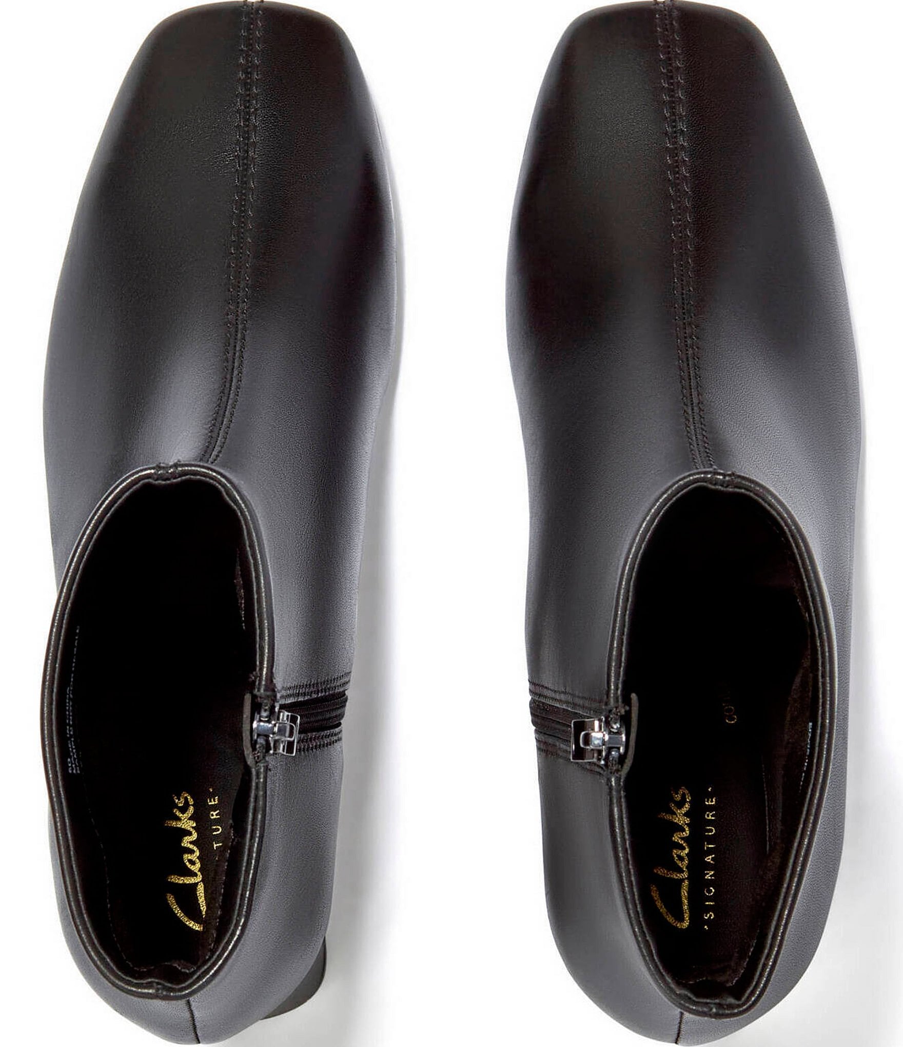 Clarks Signature Fernie Zip Leather Booties