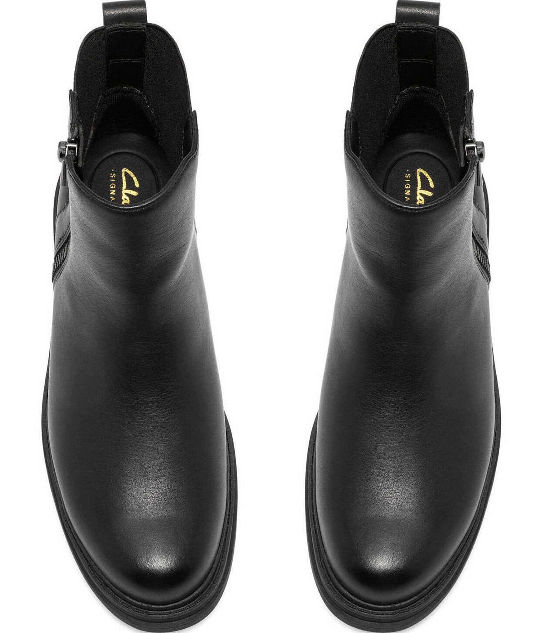Clarks Signature Orinoco 3 Zip Waterproof Leather Booties