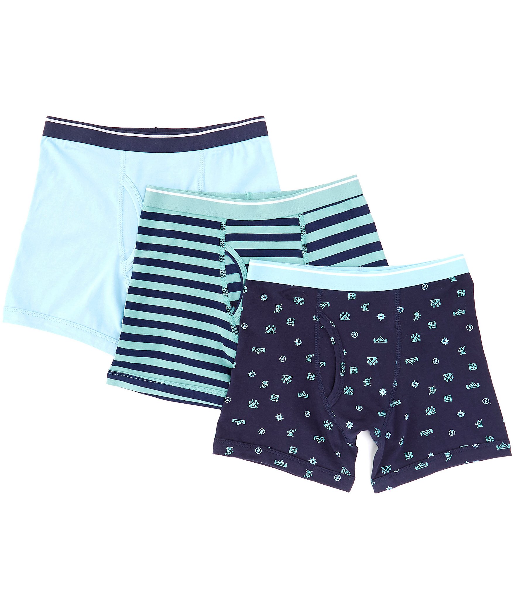 Class Club Big Boys 6-20 Woven 3-Pack Boxer Briefs | Dillard's