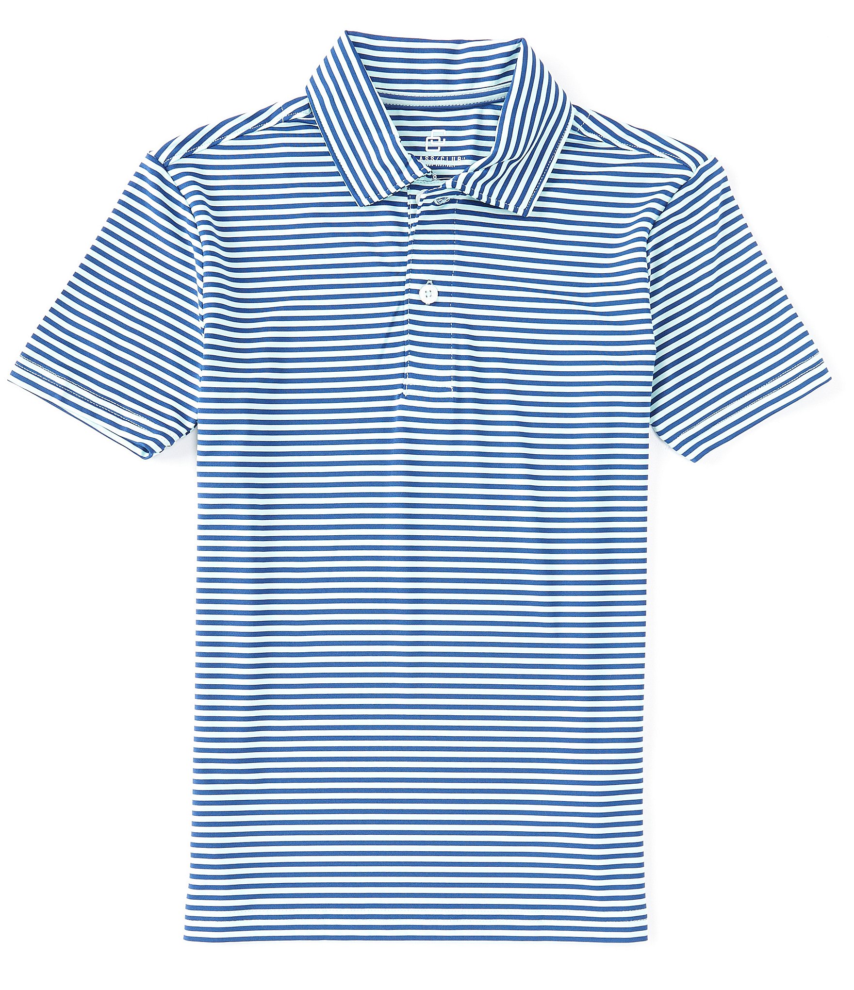 Class Club Big Boys 8-20 Short Sleeve Feeder Stripe Polo