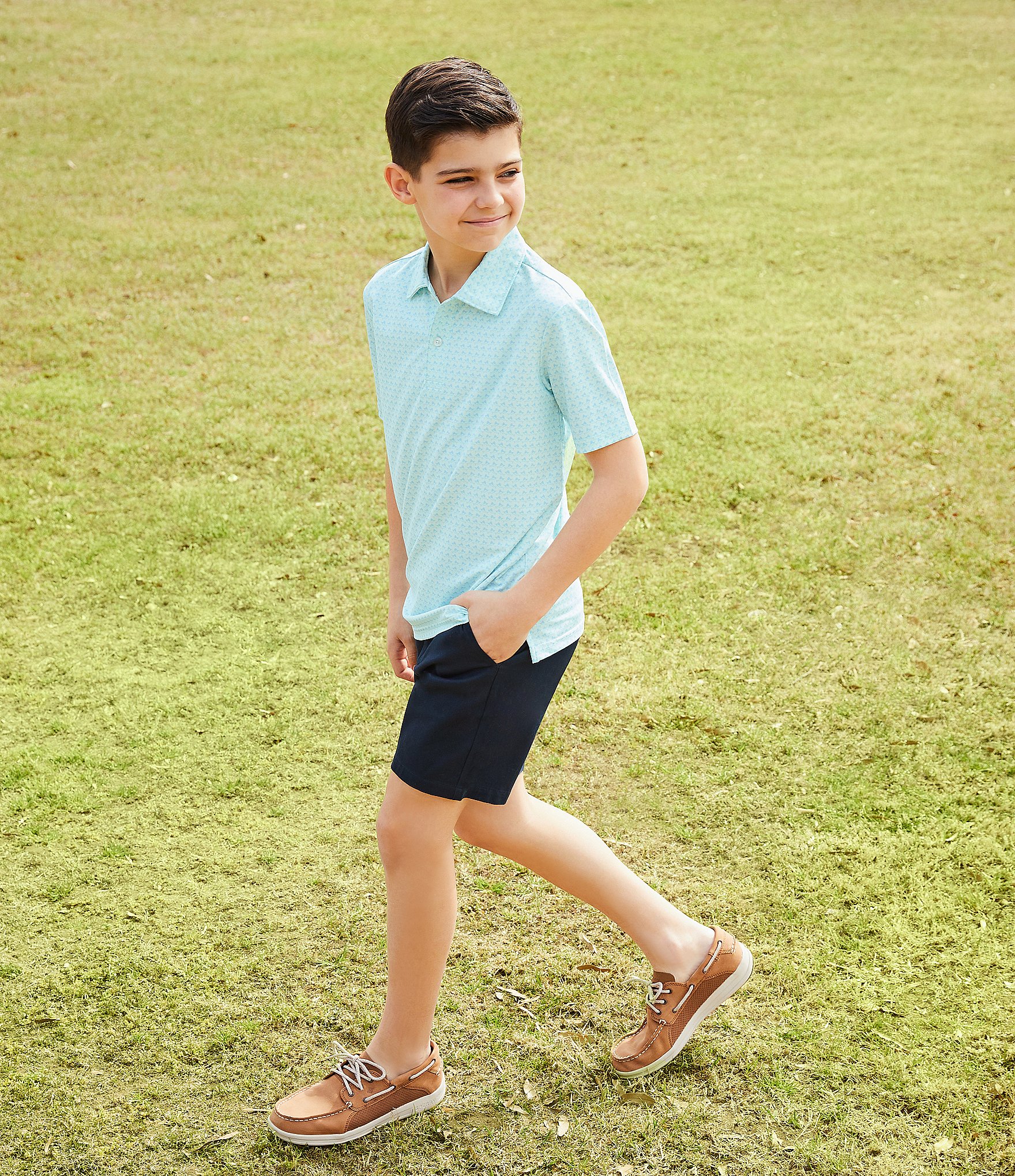 Class Club Big Boys 8-20 Flat Front Stretch Twill Shorts