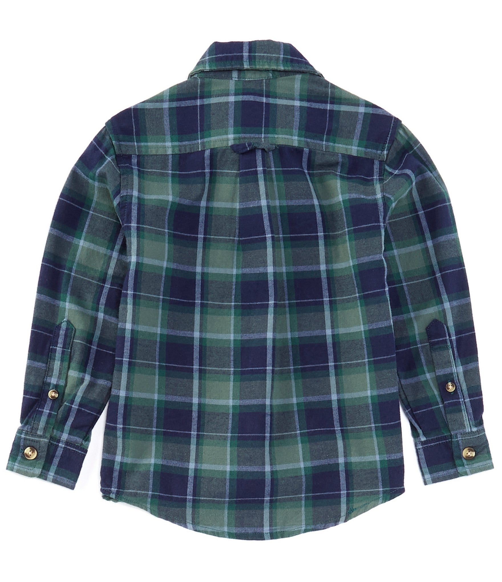 Class Club Big Boys 8-20 Long Sleeve Plaid Flannel Shirt