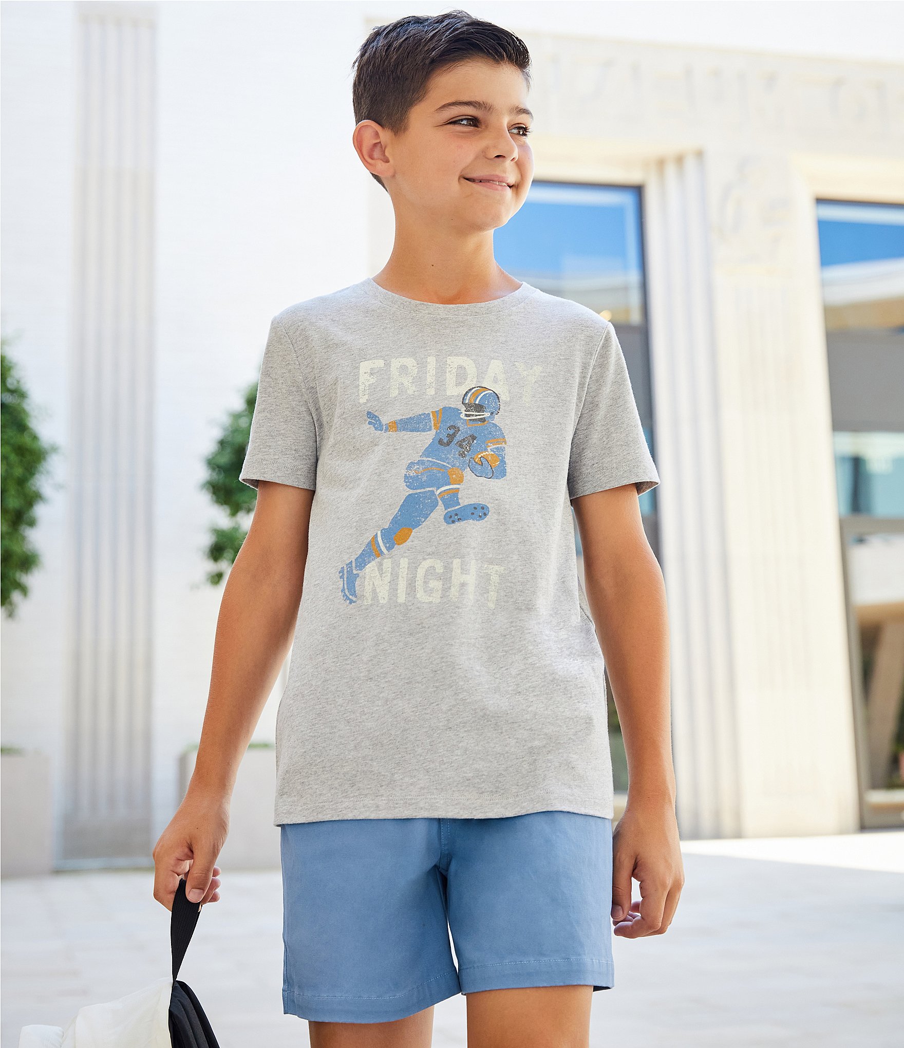 Class Club Big Boys 8-20 Short Sleeve Football Player Graphic T-Shirt