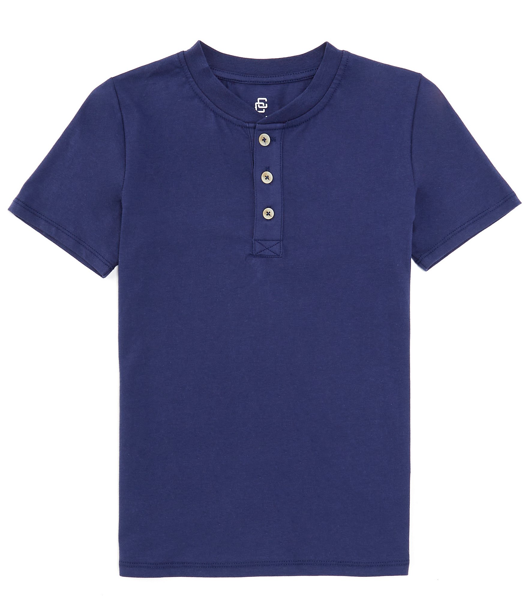 Class Club Big Boys 8-20 Short Sleeve Henley Shirt