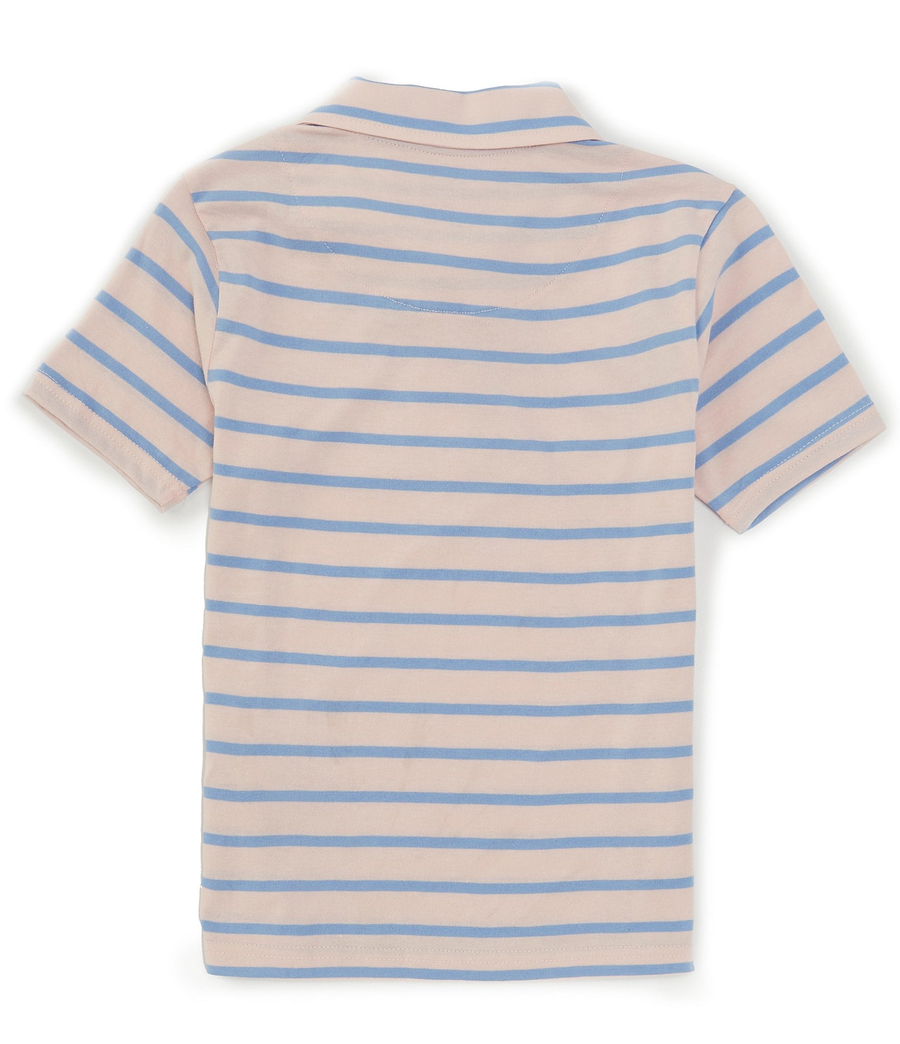 Class Club Big Boys 8-20 Short Sleeve Jersey Striped Polo Shirt